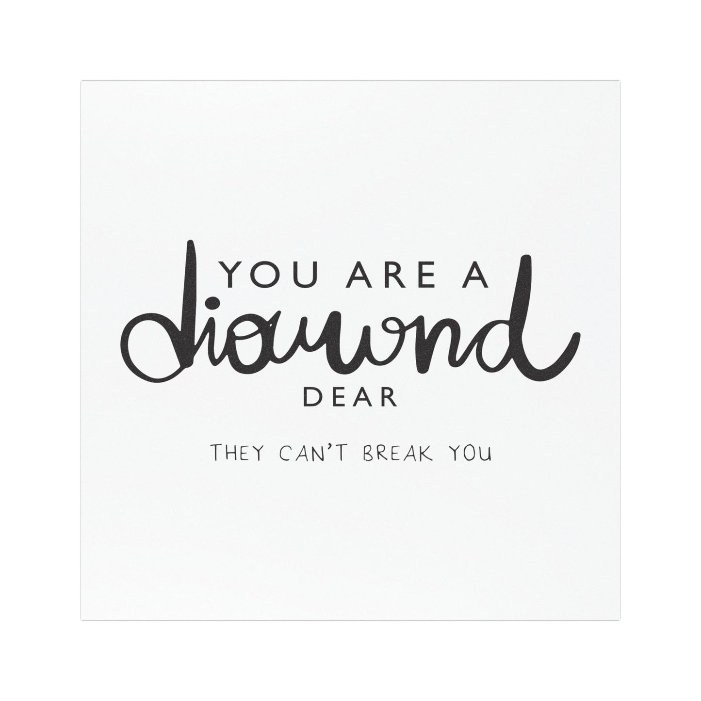 Inspirational Car Magnets - "You Are a Diamond Dear" - Motivational Decor for Vehicles, Gifts for Friends, Empowerment
