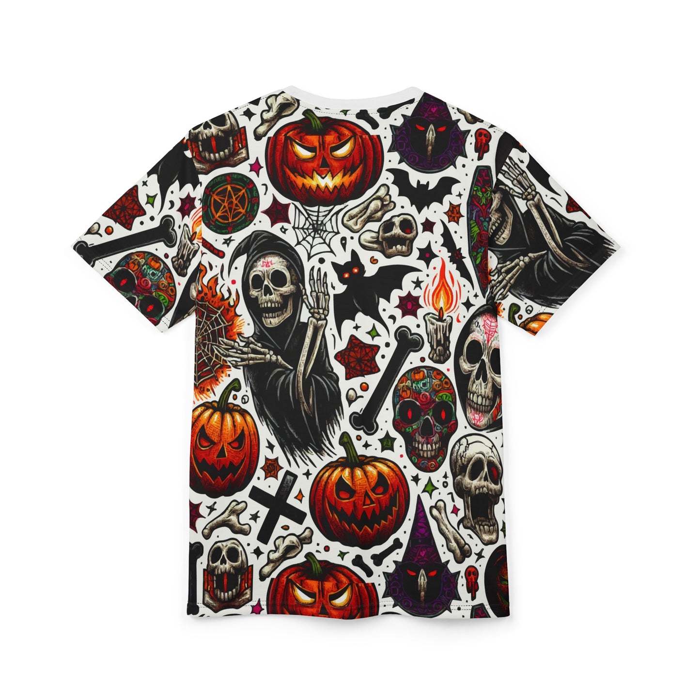 Spooky Unisex Tee - Hellbeast Halloween Shirt, Gothic Graphic T-Shirt, Horror Art Clothing, Halloween Costumes, Unique Gift