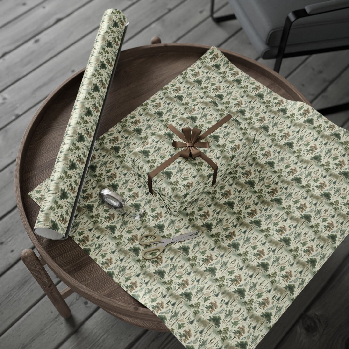 Nature-Inspired Wrapping Paper, Eco-Friendly Gift Wrap, Floral Gift Wrap, Holiday Gift Wrap, Sustainable Wrapping Paper