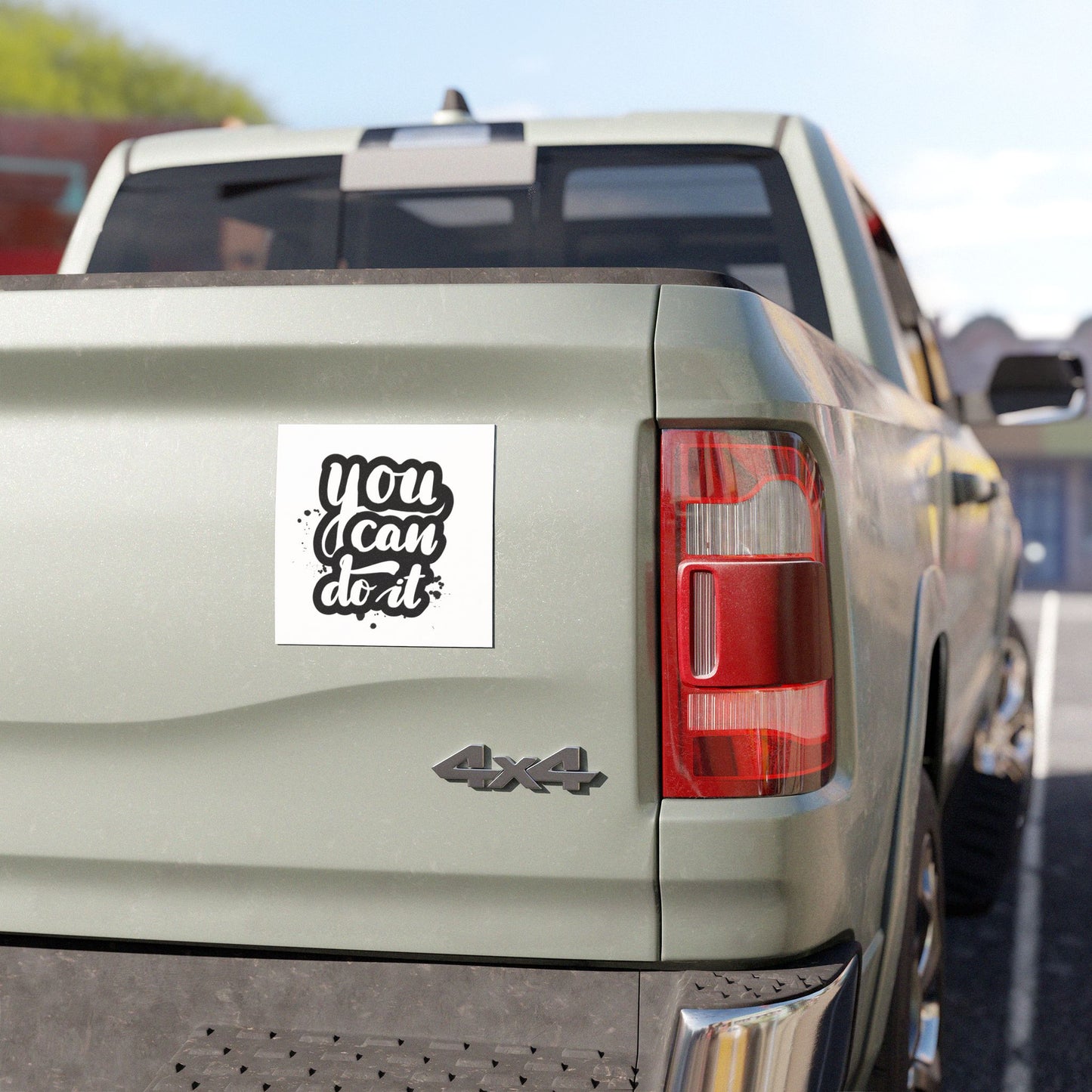 Inspirational Car Magnets - Motivational Sticker for Vehicles, Outdoor Decor, Gift, Positive Quote, You Can Do It