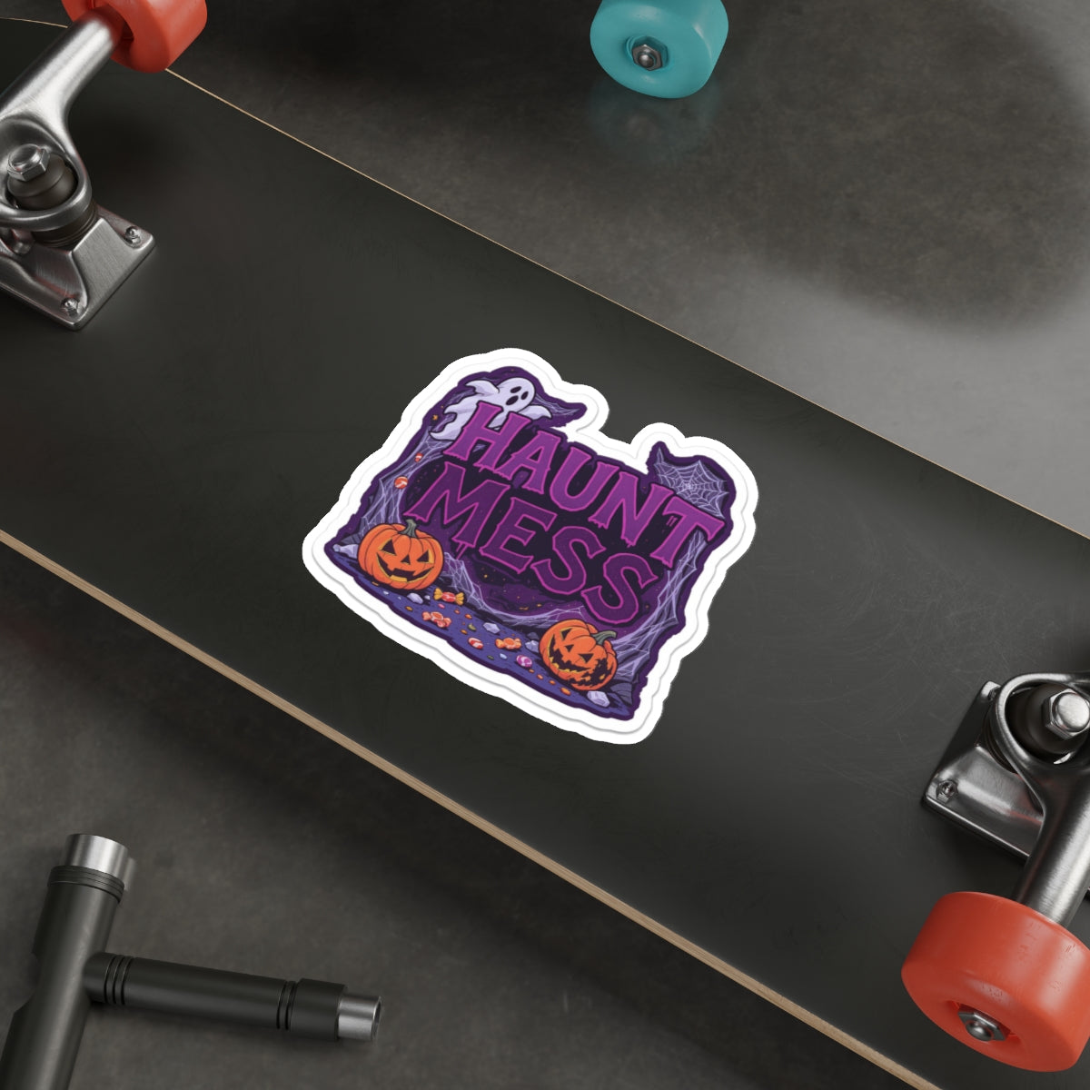 Halloween Haunt Mess Die-Cut Stickers | Spooky Decor, Laptop Stickers, Party Favors, Trick or Treat, Fun Halloween Vibes