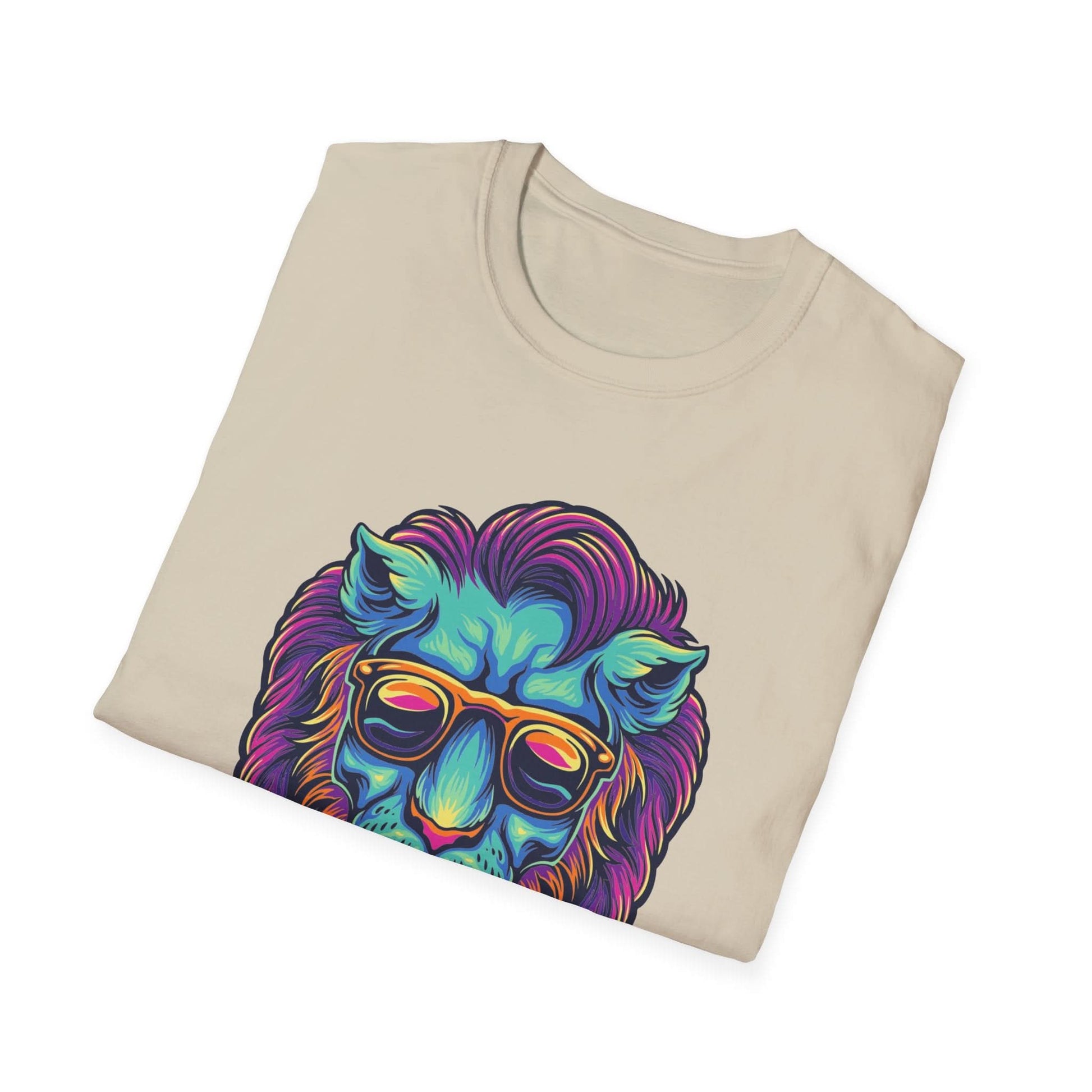 Lion Head with Sunglasses Psychedelic - Mleem