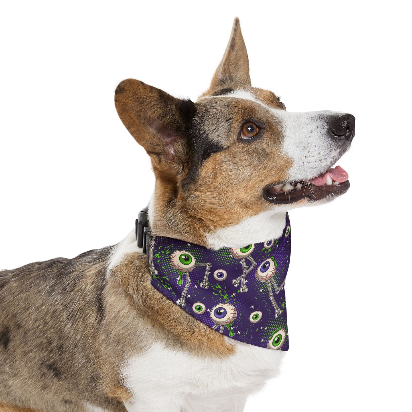Spooky Eye Pet Bandana Collar | Halloween Dog Accessory, Cute Pet Apparel, Adjustable Dog Scarf, Pet Costume, Fun Pet Gift