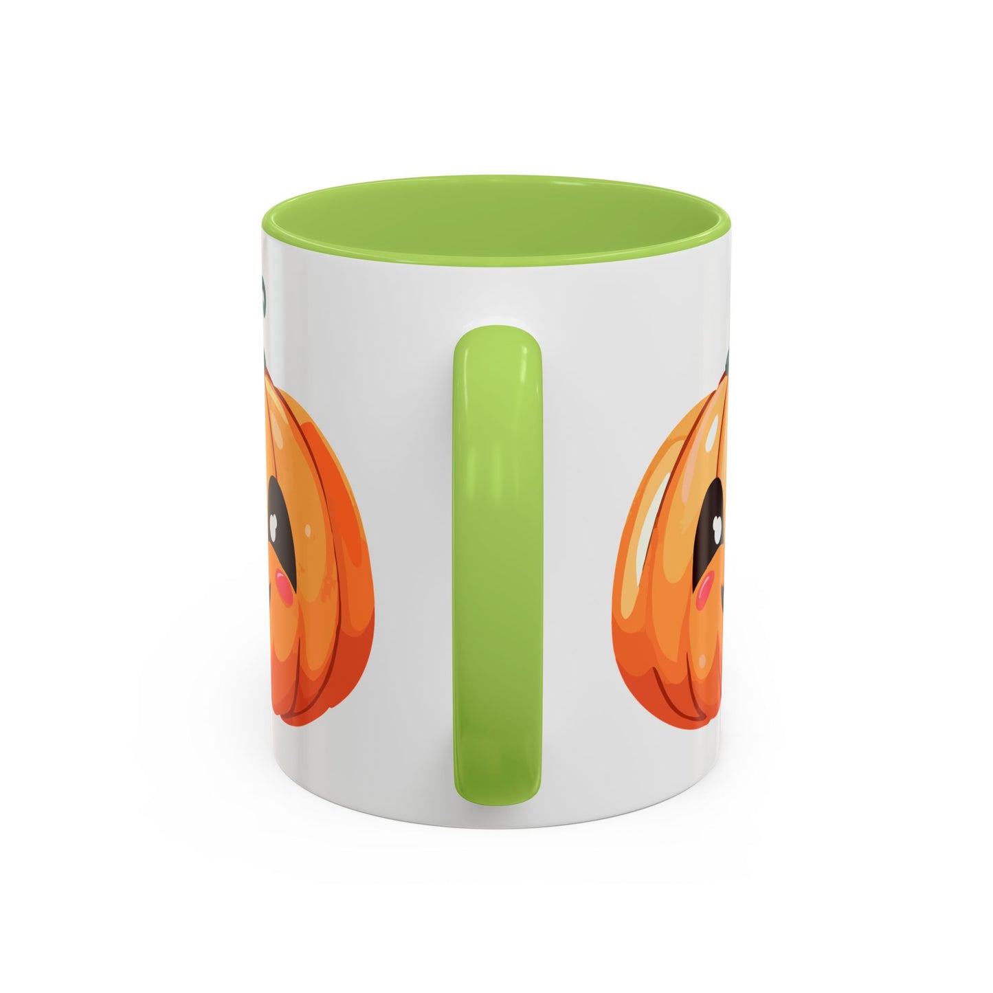 Cute Pumpkin Accent Coffee Mug for Fall, Halloween Decor, Gift for Coffee Lovers, Autumn Kitchenware, Seasonal Drinkware