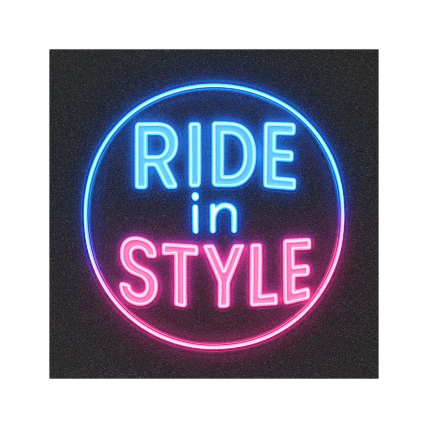 Neon Ride in Style Car Magnets | Fun Auto Decor, Car Accessories, Gift for Drivers, Road Trip Essentials, Unique Vehicle Charm