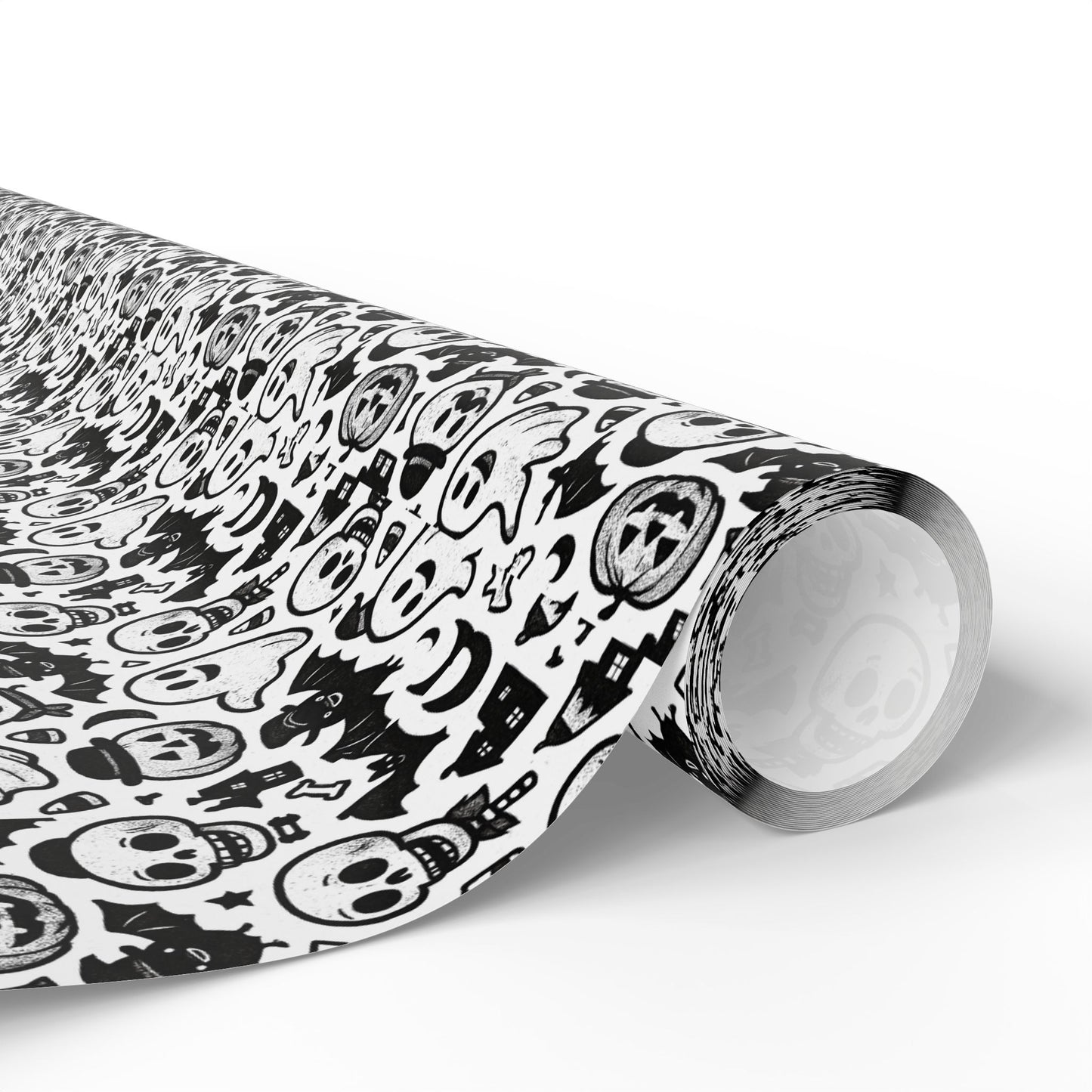 Stylish Wrapping Paper for Unique Gifts, Skull Print Gift Wrap, Halloween Party Supplies, Eco-Friendly Gift Wrapping, Home Decor Accent