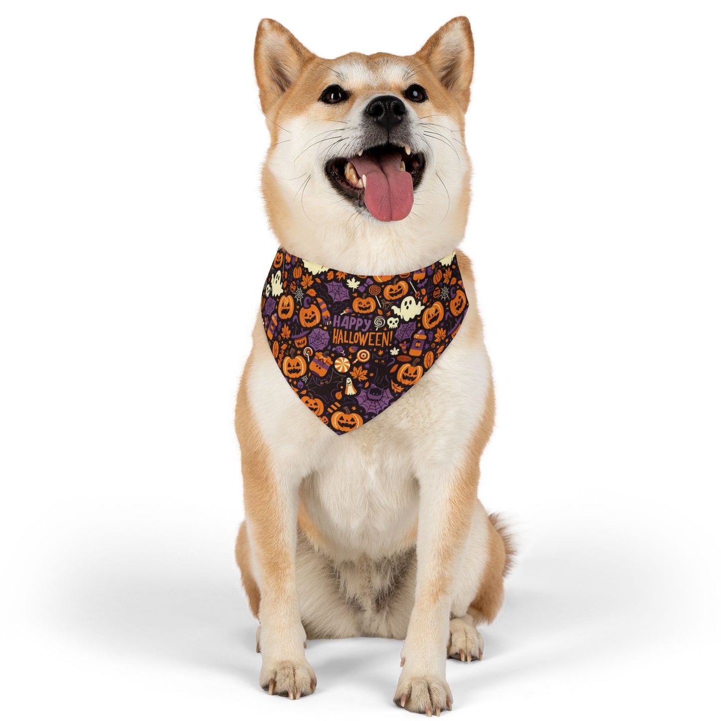 Halloween Pet Bandana Collar - Festive Dog Accessories for Spooky Season, Pet Costume, Fall Festivity Gear, Cute Dog Fashion
