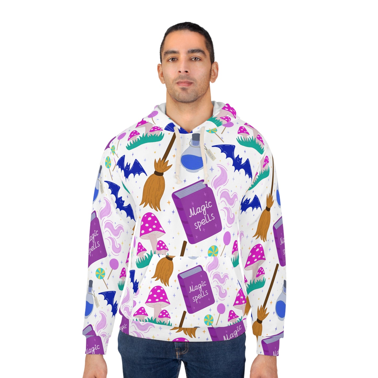 Magic Spells Unisex Pullover Hoodie | Cute Halloween Hoodie, Witchy Sweatshirt, Cozy Fall Apparel