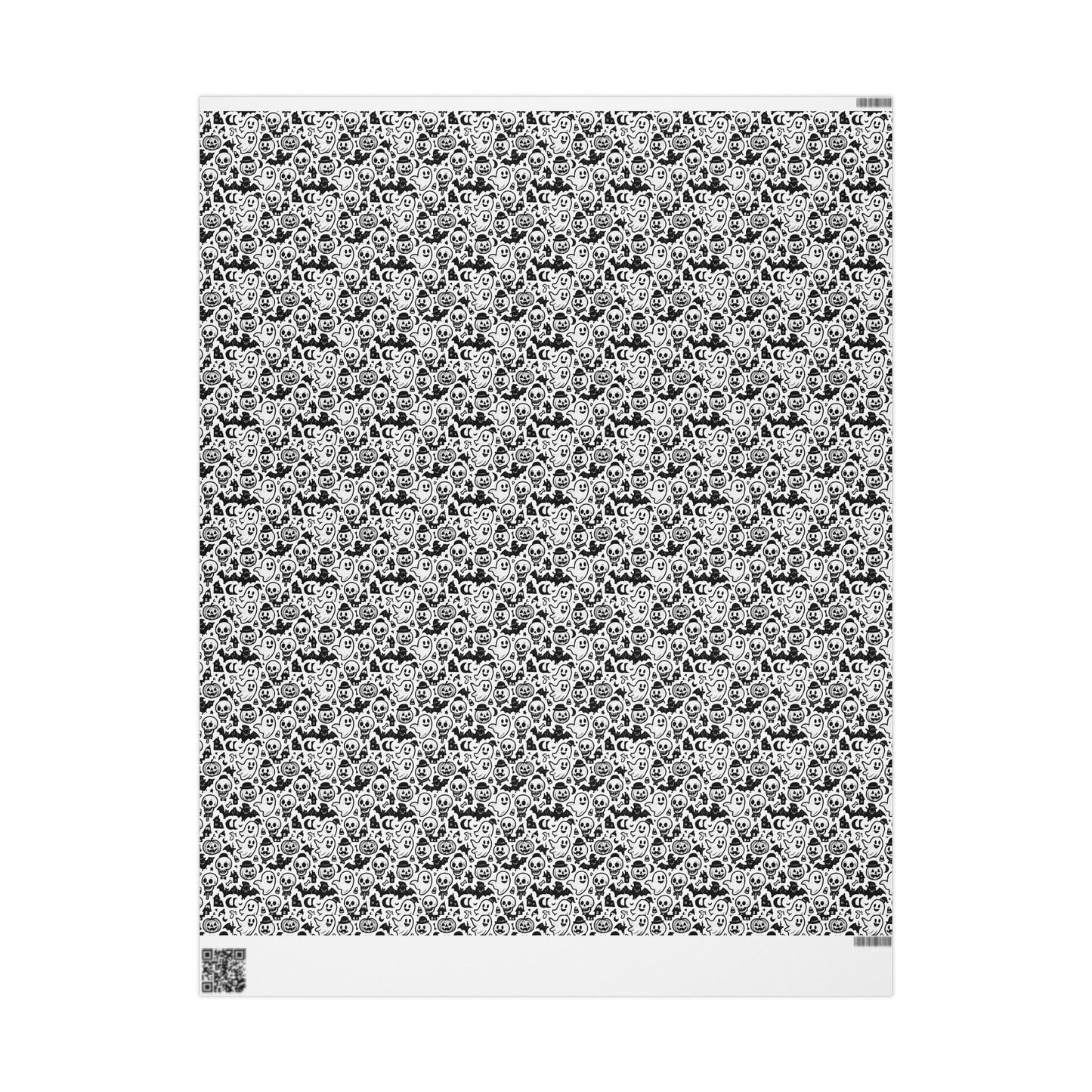 Stylish Wrapping Paper for Unique Gifts, Skull Print Gift Wrap, Halloween Party Supplies, Eco-Friendly Gift Wrapping, Home Decor Accent