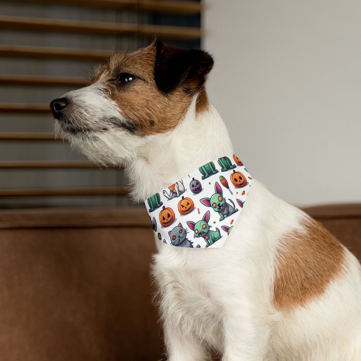 Halloween Pet Bandana Collar, Dog Accessory for Fall, Cute Dog Costume, Trick or Treat Bandana, Pet Halloween Costume