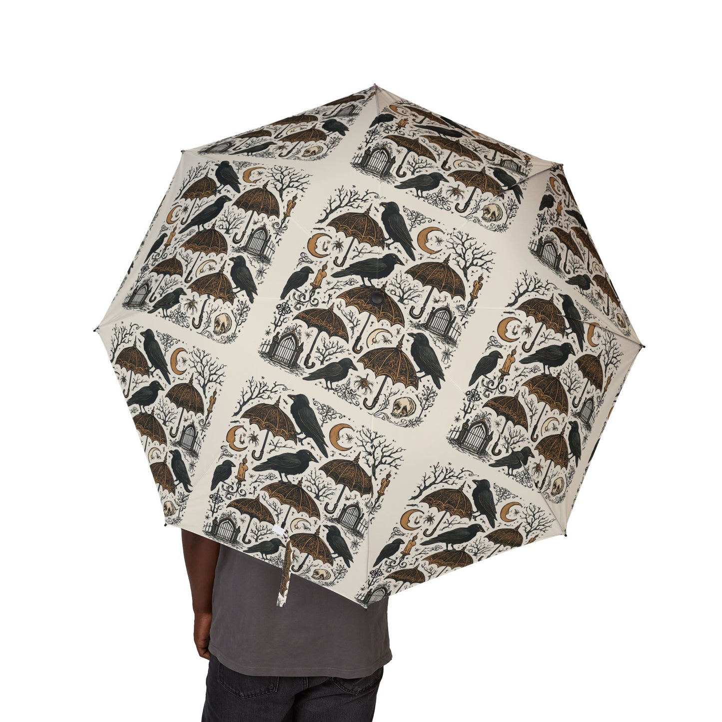 Chic Foldable Umbrella, Elegant Rain Gear, Travel Accessory, Unique Gift, Stylish Waterproof Canopy