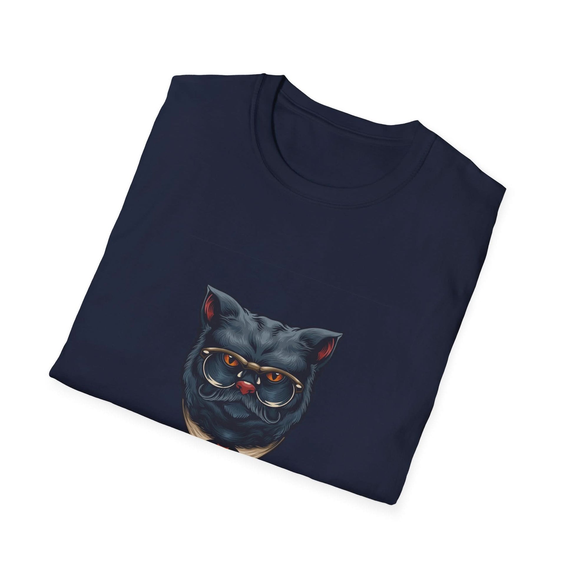 Grey Gentleman Cat with Glasses - Mleem