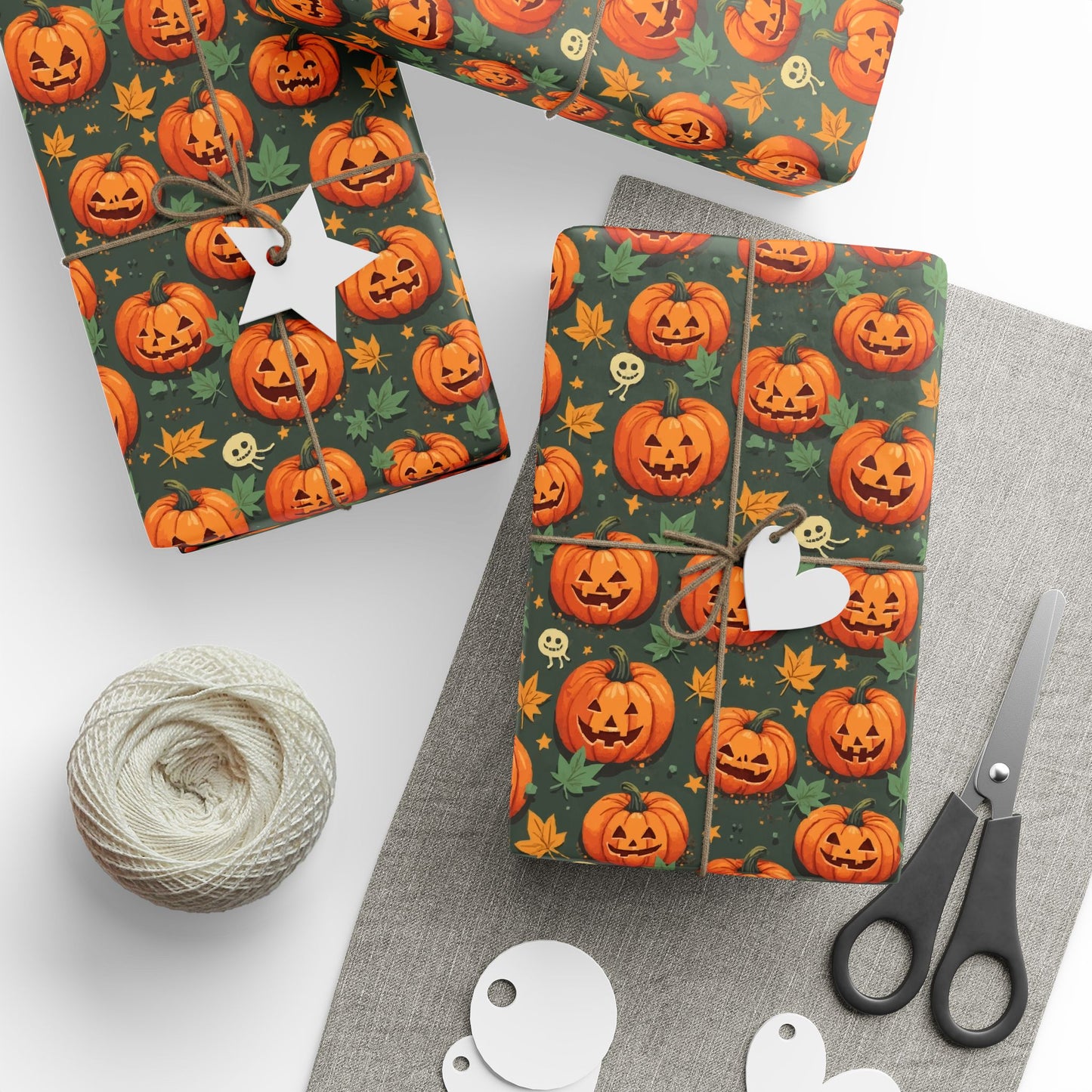 Festive Wrapping Paper Roll, Halloween Gift Wrap, Party Supplies, Fall Celebration, Eco-Friendly Wrapping Paper