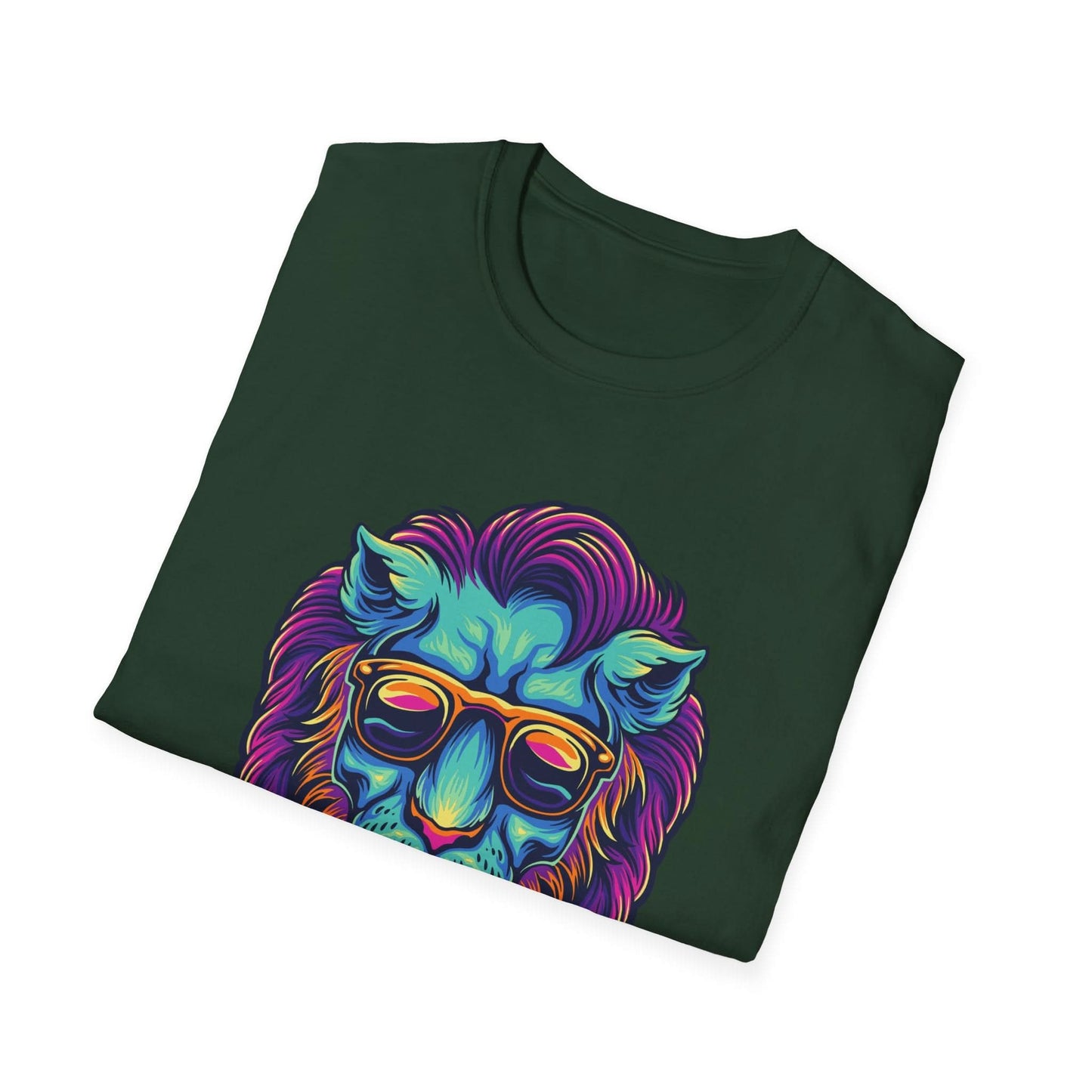 Lion Head with Sunglasses Psychedelic - Mleem