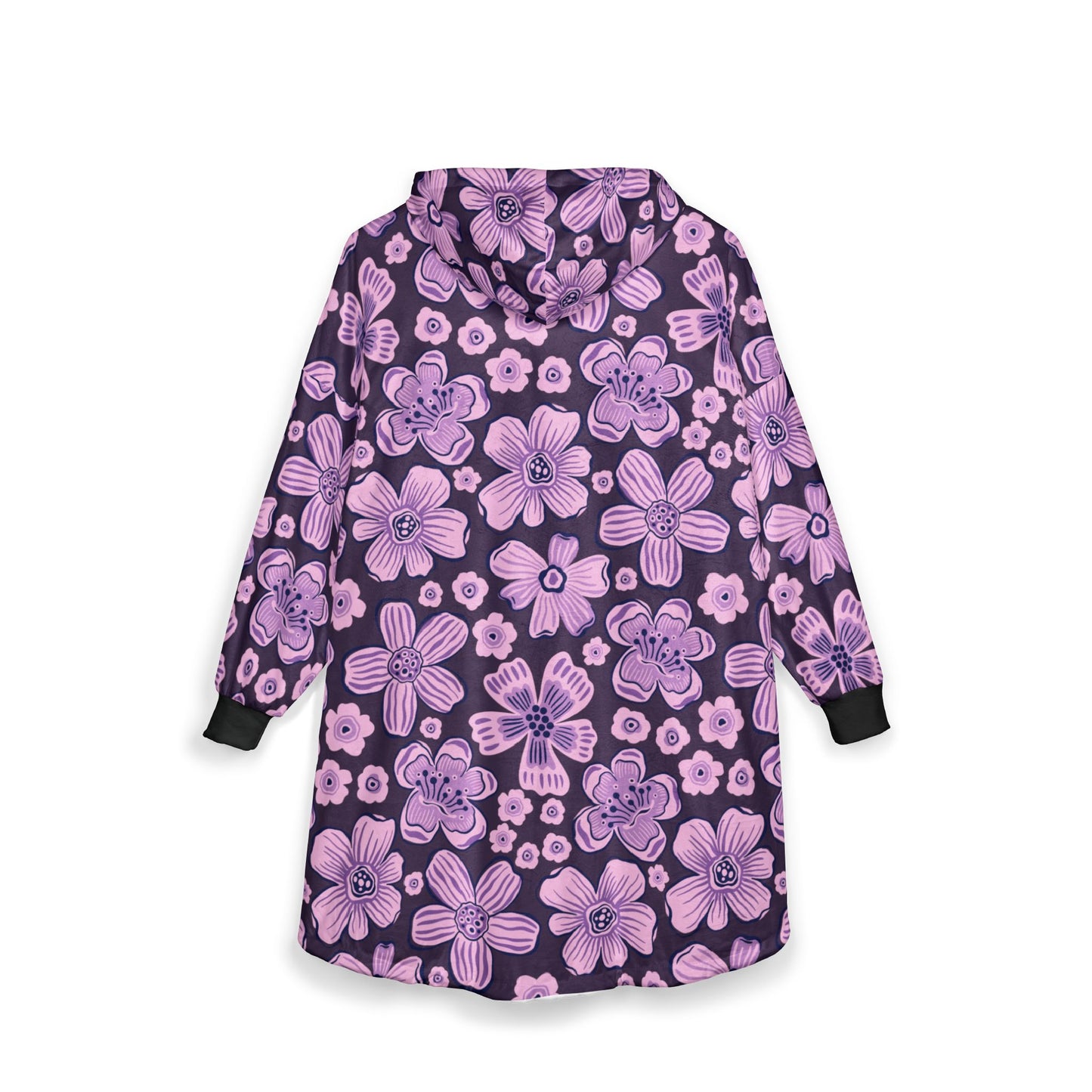 Cozy Floral Hooded Blanket