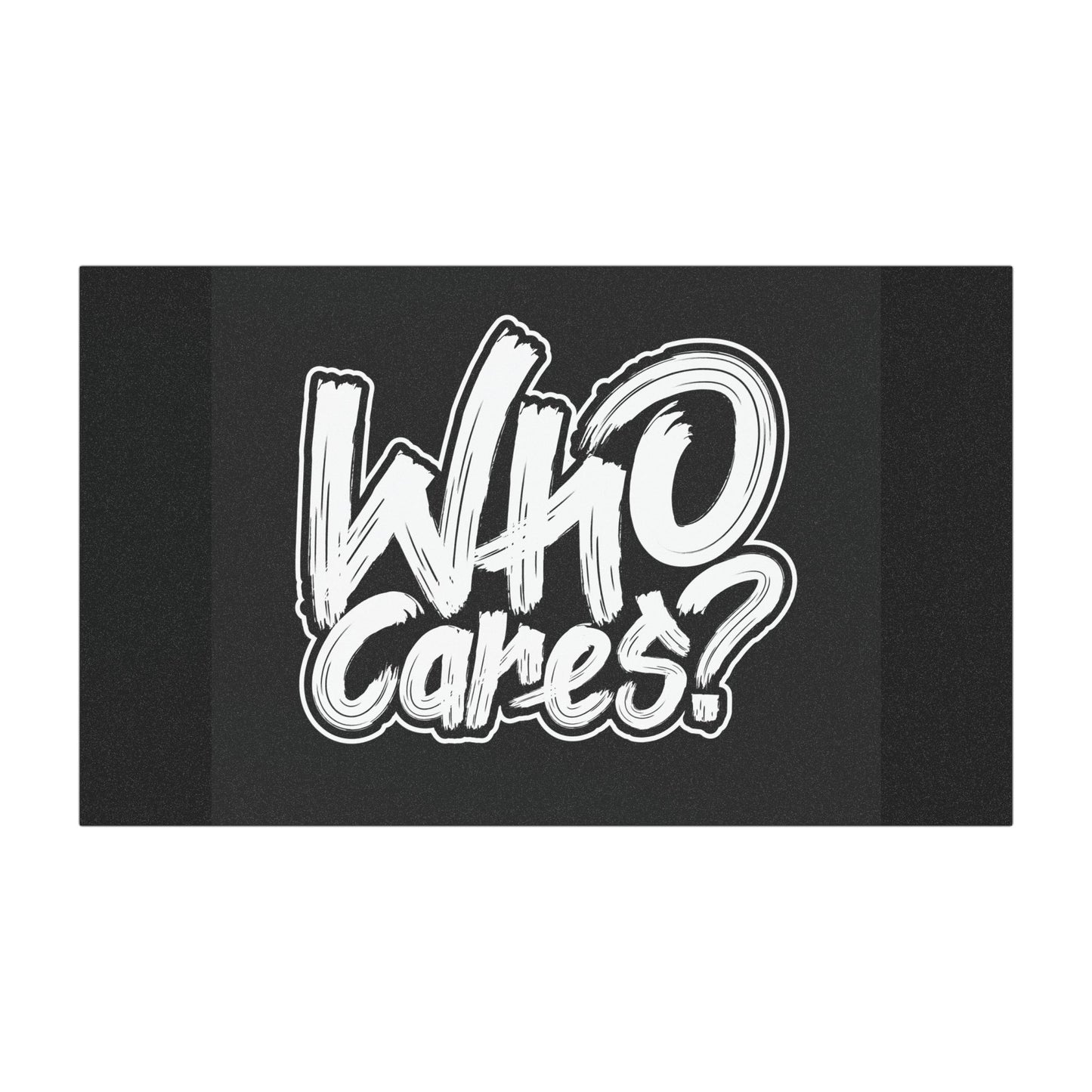 Bold 'Who Cares?' Car Magnet - Fun Vehicle Decor, Car Ornament, Attitude Magnet, Gift for Friends, Humor Car Accessory