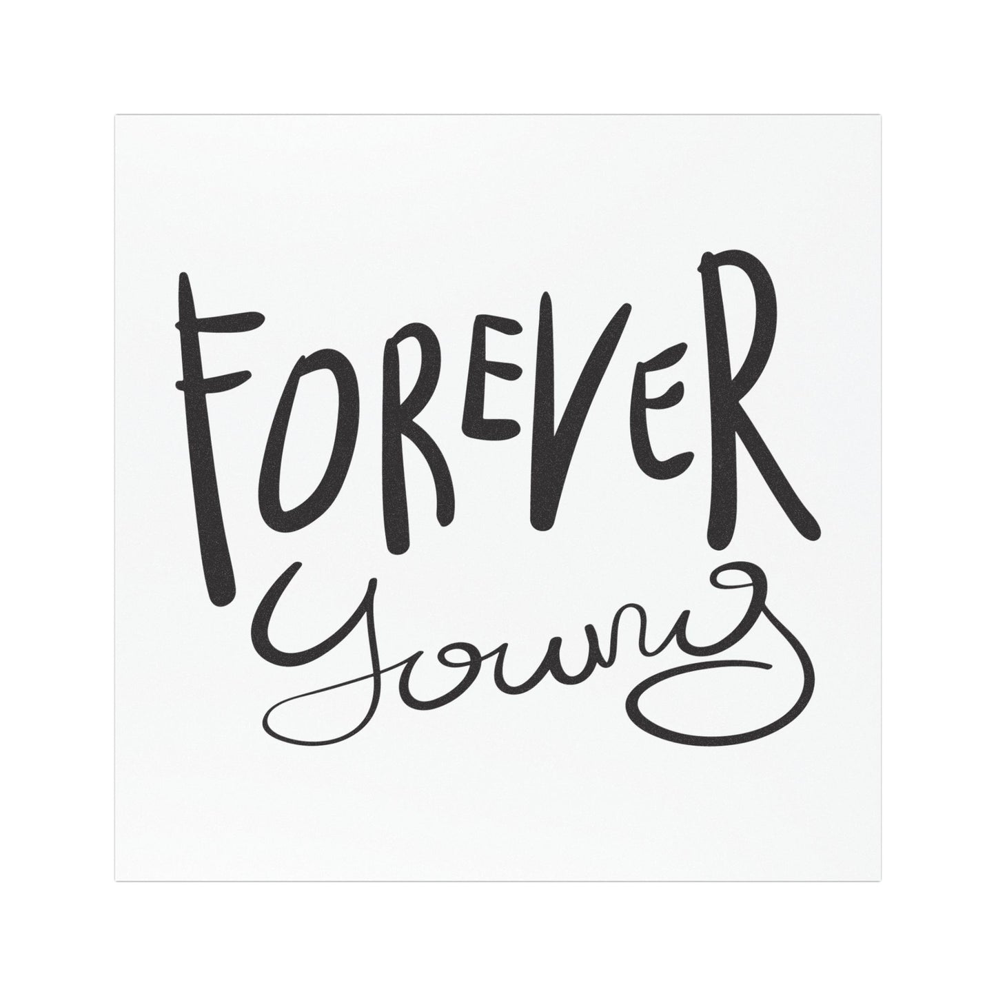 Forever Young Car Magnet - Fun Auto Decor, Inspirational Quotes, Vehicle Accessory, Gift for Friends, Car Accessories