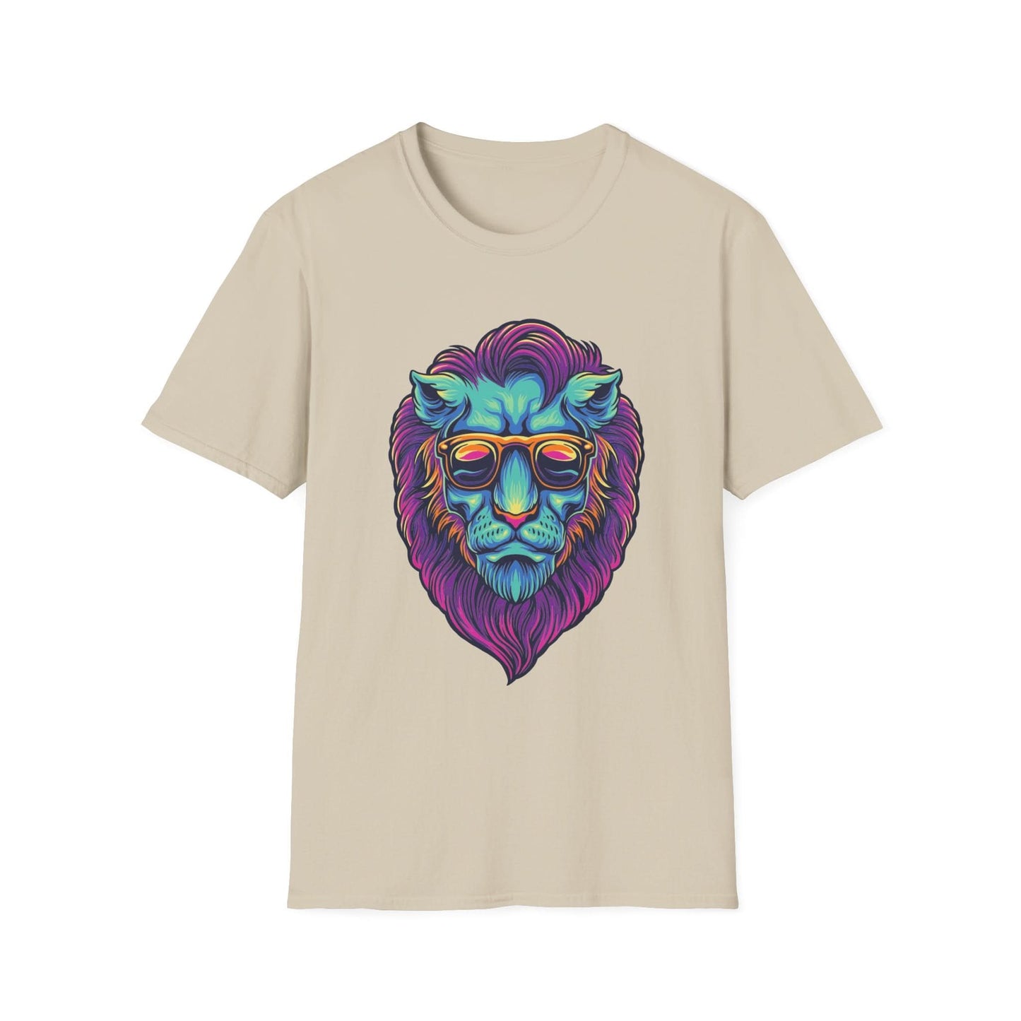 Lion Head with Sunglasses Psychedelic - Mleem