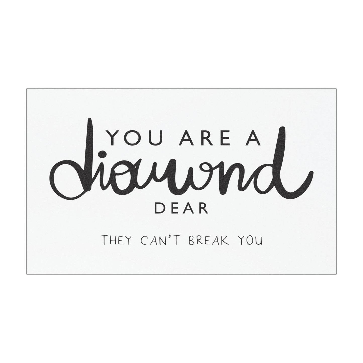 Inspirational Car Magnets - "You Are a Diamond Dear" - Motivational Decor for Vehicles, Gifts for Friends, Empowerment