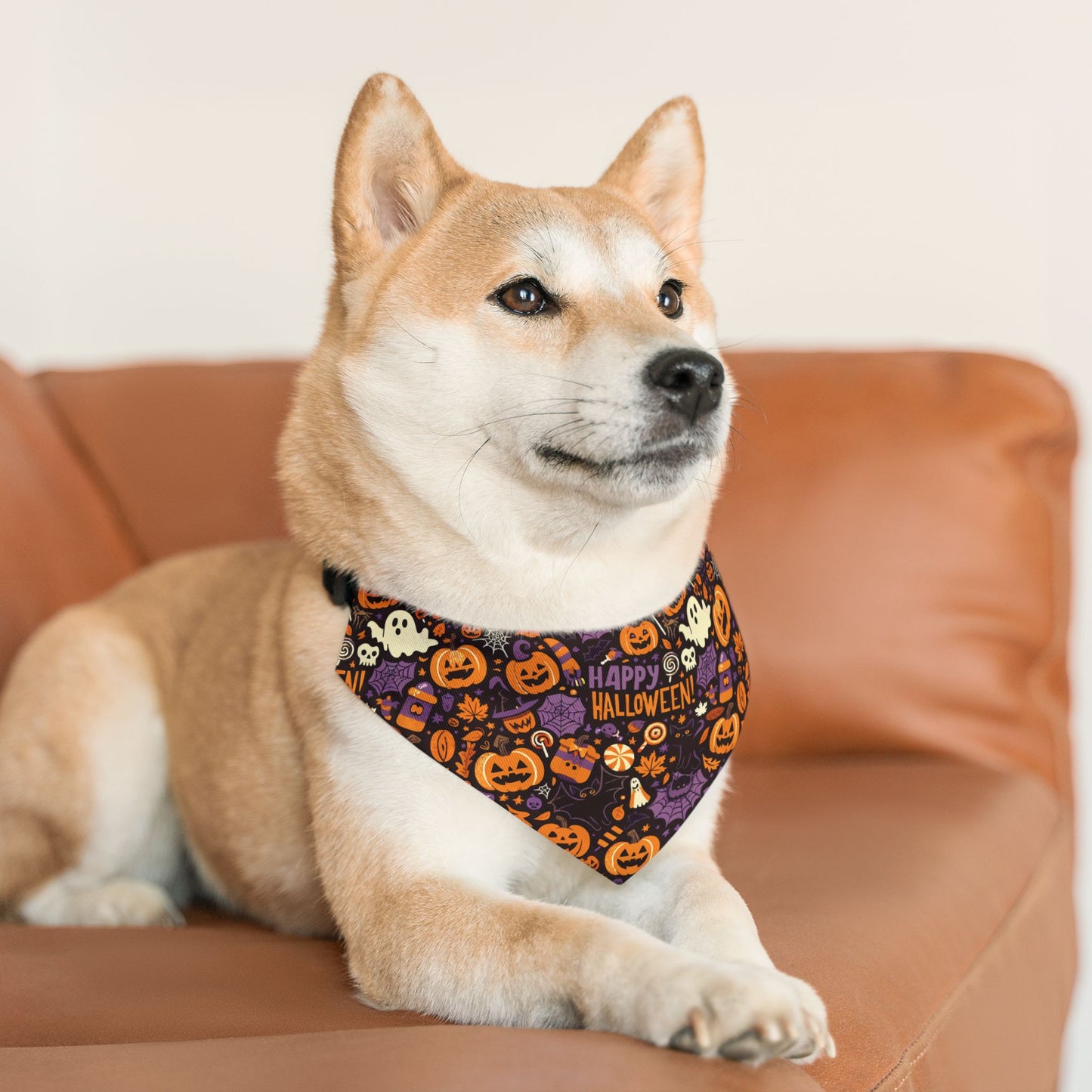 Halloween Pet Bandana Collar - Festive Dog Accessories for Spooky Season, Pet Costume, Fall Festivity Gear, Cute Dog Fashion
