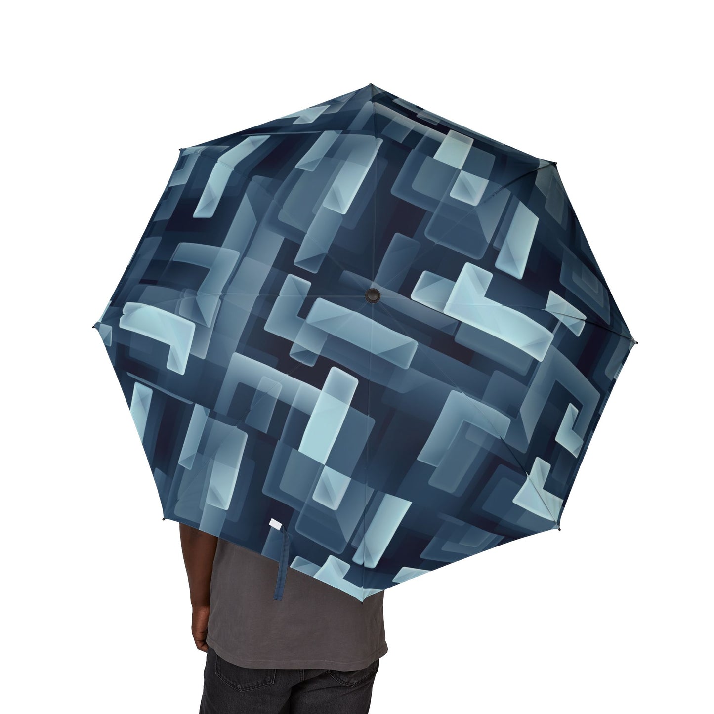 Stylish Semi-Automatic Foldable Umbrella, Compact Rain Gear, Artistic Canopy, Perfect Gift for Rainy Days, Fashionable Weather Protection