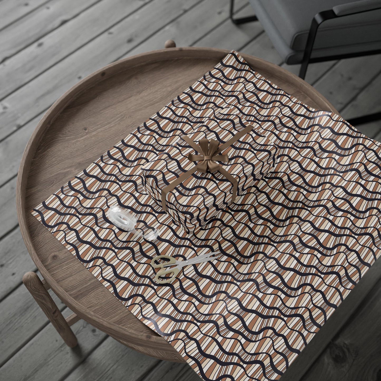 Stylish Wrapping Paper Roll for Gifts, Modern Gift Wrap, Eco-Friendly Wrapping, Holiday Decor, Birthday & Special Occasions