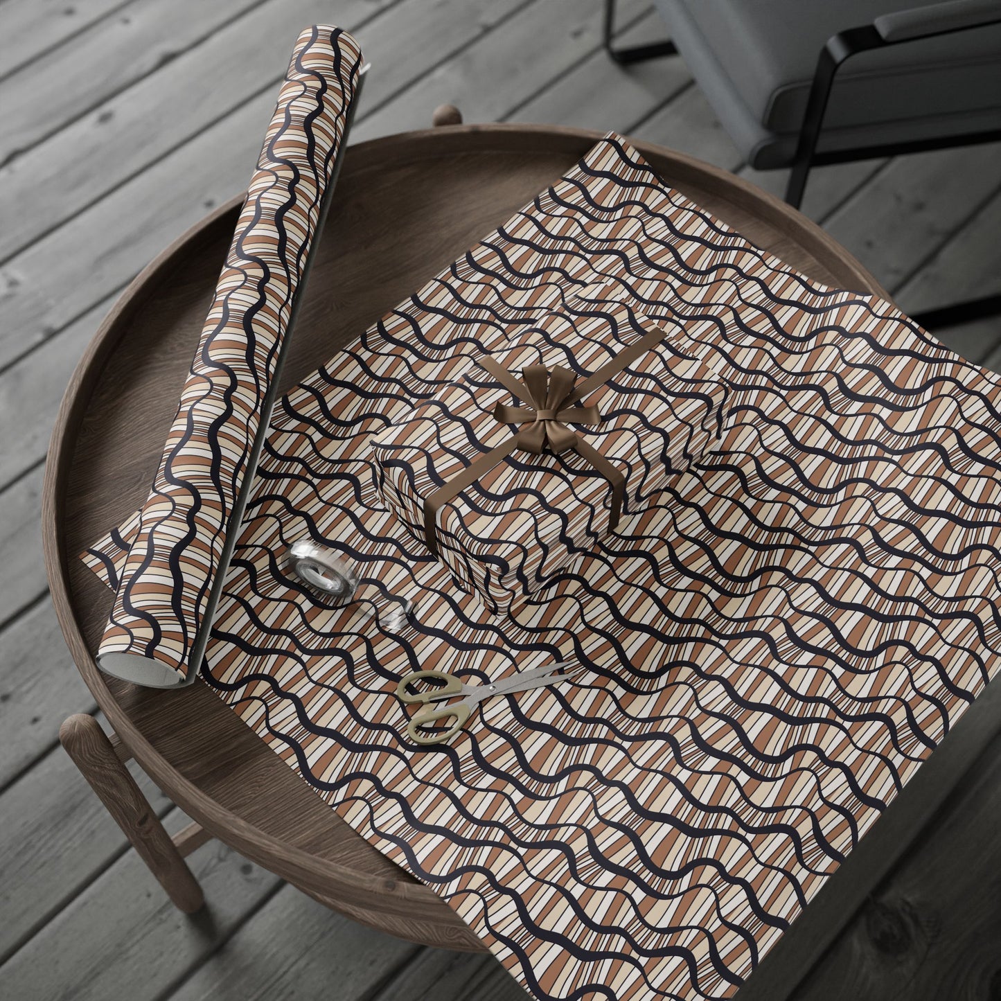 Stylish Wrapping Paper Roll for Gifts, Modern Gift Wrap, Eco-Friendly Wrapping, Holiday Decor, Birthday & Special Occasions