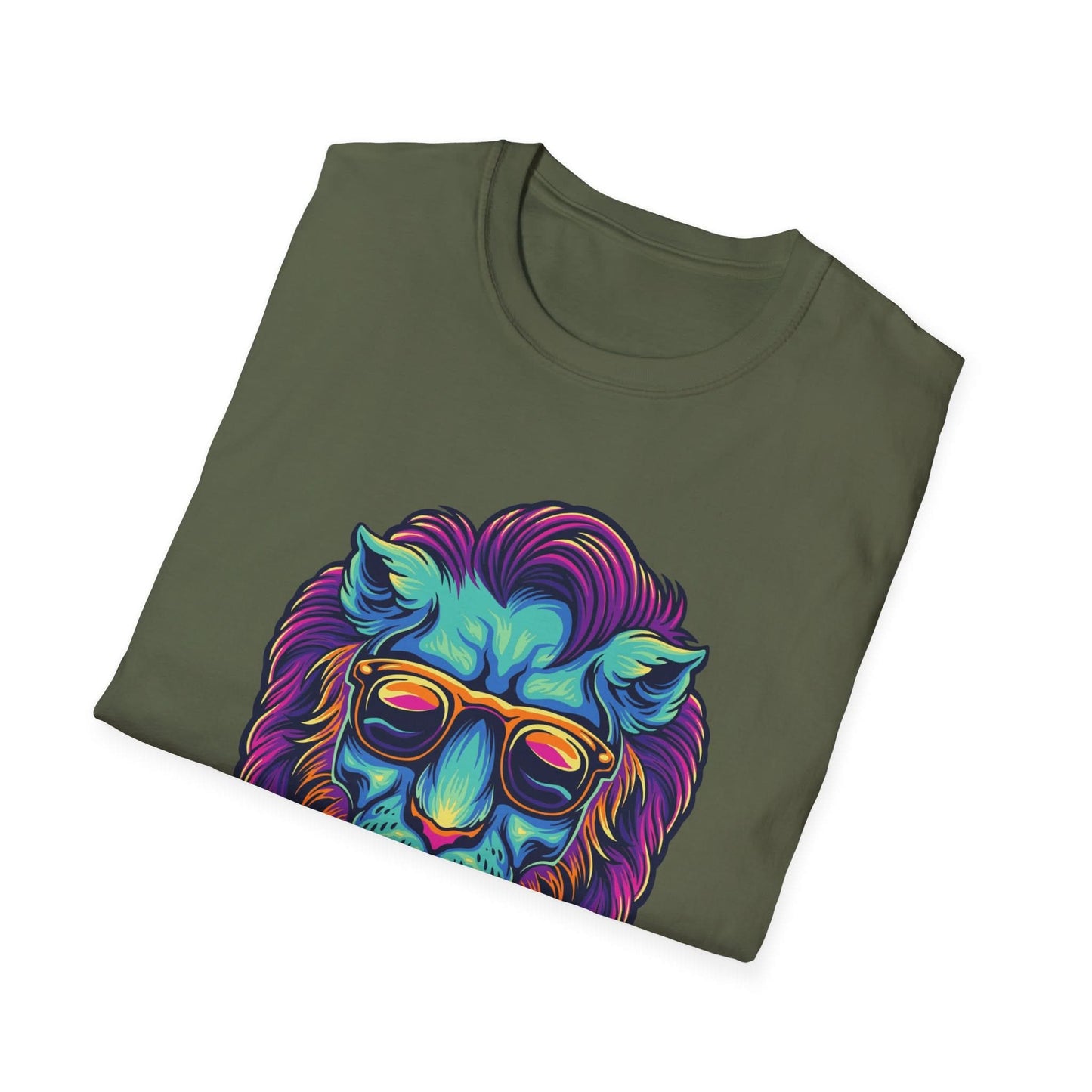 Lion Head with Sunglasses Psychedelic - Mleem
