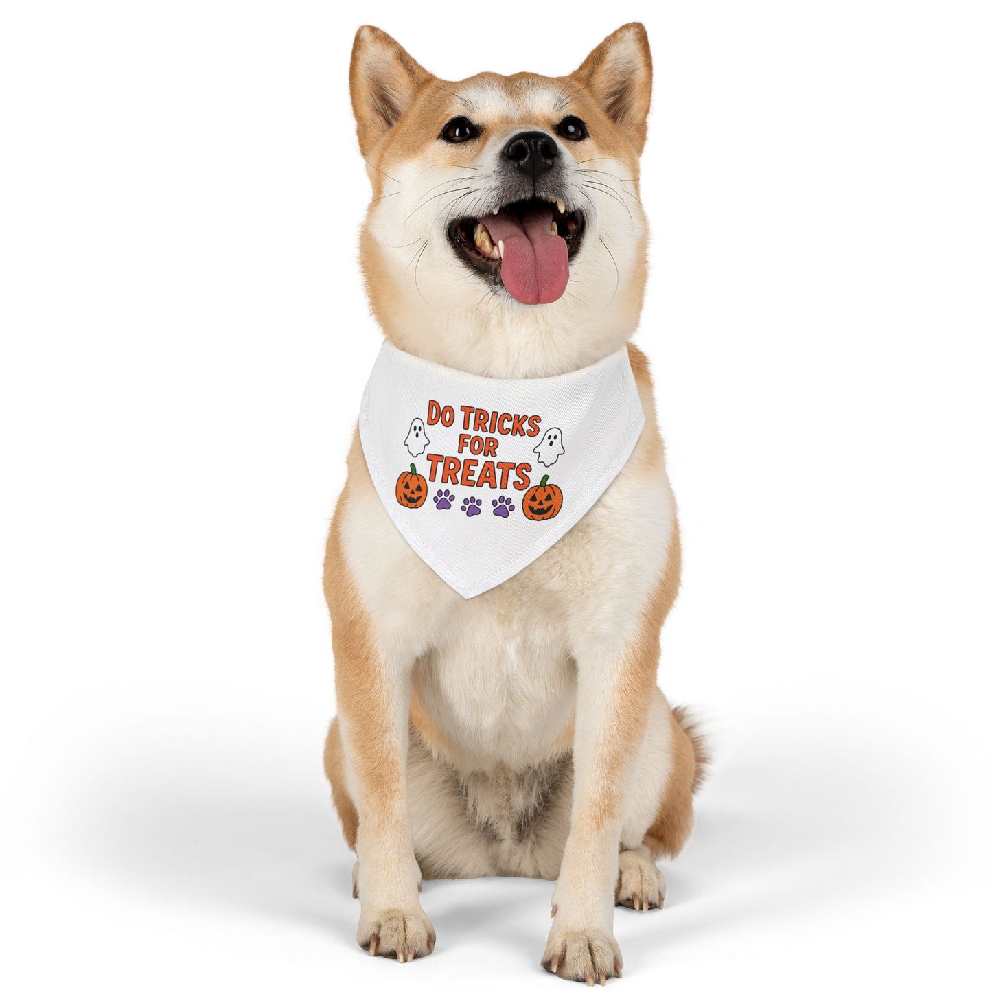 Halloween Pet Bandana, Dog Costume Accessory, Trick or Treat Bandana, Pet Halloween Apparel, Spooky Dog Outfit