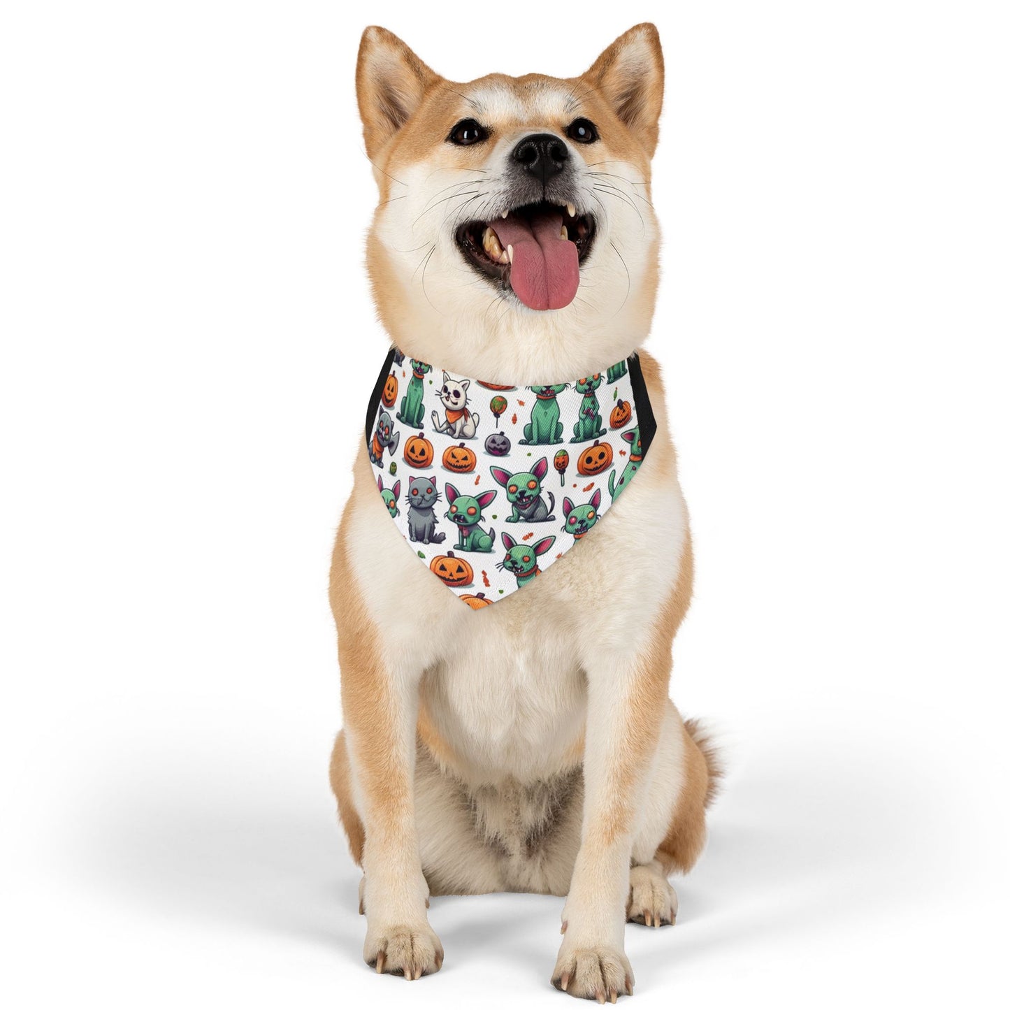 Halloween Pet Bandana Collar, Dog Accessory for Fall, Cute Dog Costume, Trick or Treat Bandana, Pet Halloween Costume