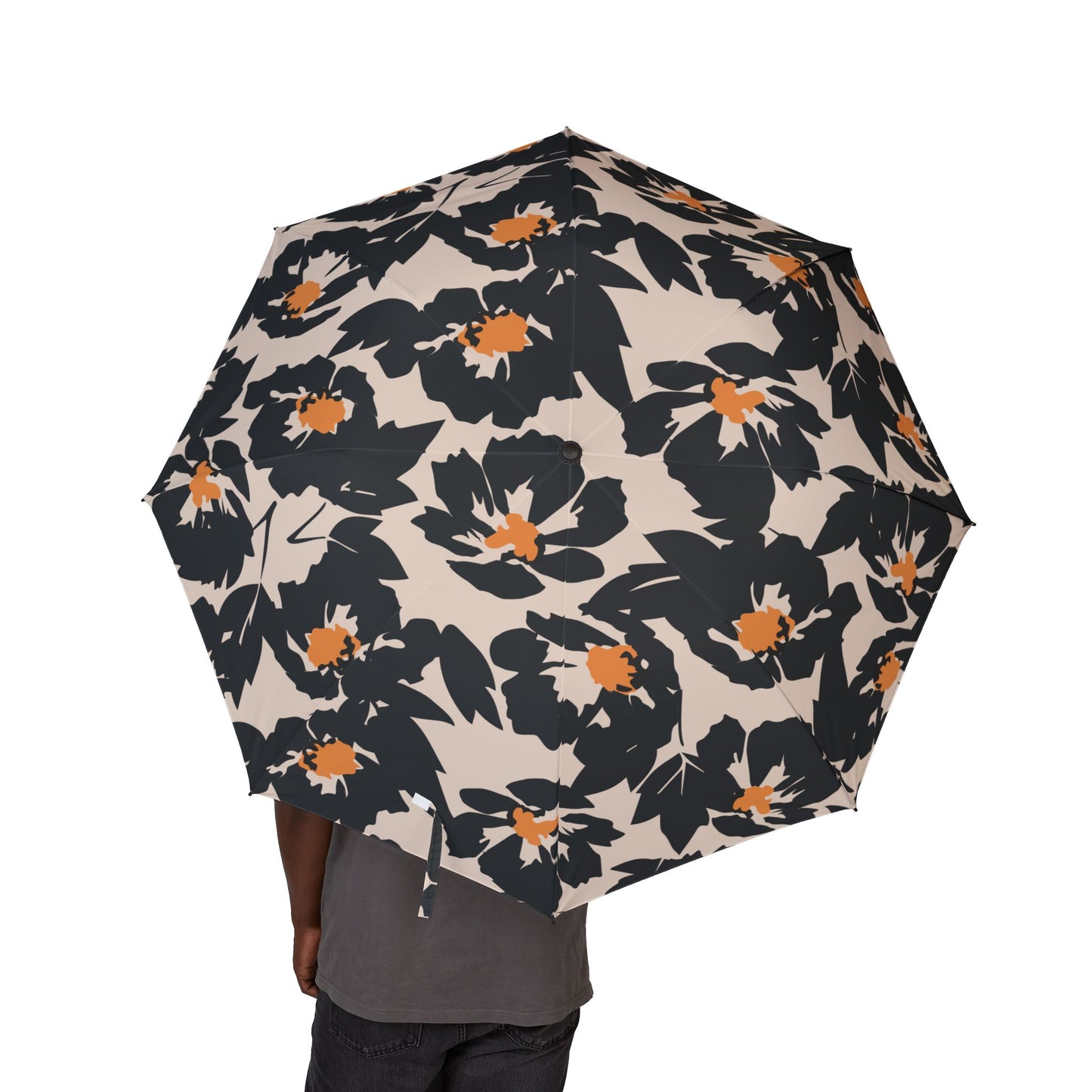 Floral Foldable Umbrella - Stylish Compact Travel Umbrella, Perfect for Rainy Days, Gifts, Outdoor Events