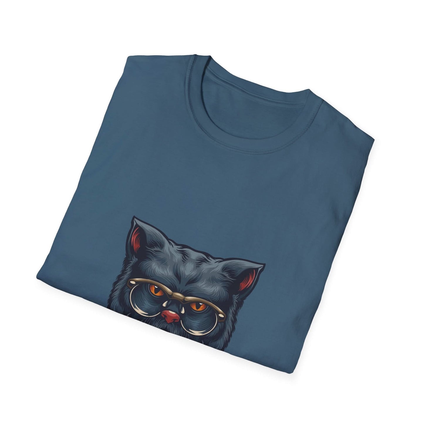 Grey Gentleman Cat with Glasses - Mleem