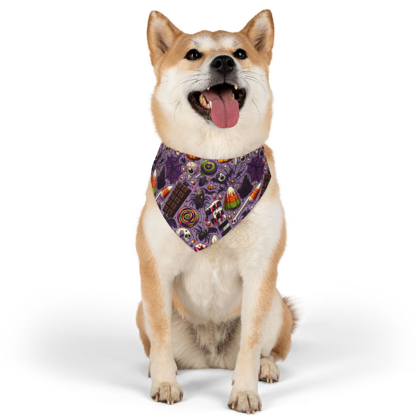 Halloween Pet Bandana Collar, Spooky Dog Accessory, Pet Costume, Fall Pet Fashion, Trick or Treat Gear