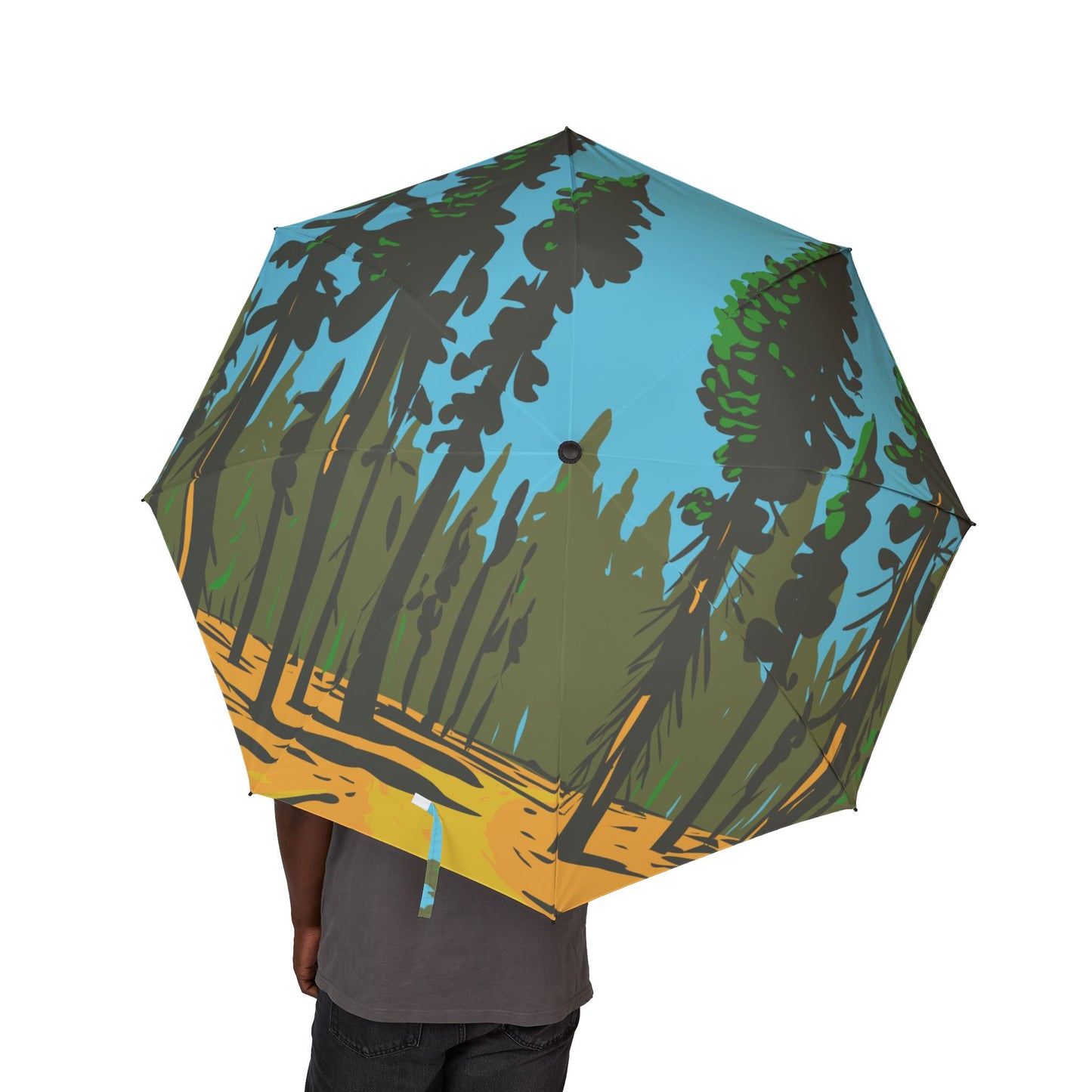 Tropical Foldable Umbrella | Stylish Sunshade, Compact Rain Gear, Travel Umbrella, Beach Accessory, Unique Gift for Nature Lovers