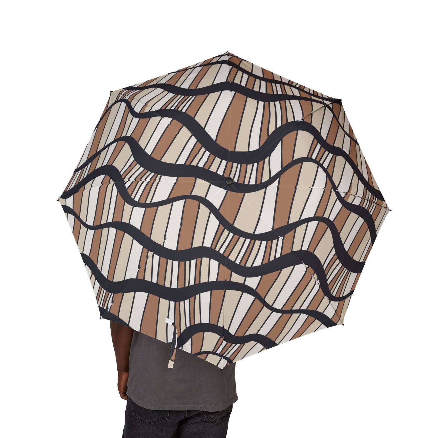 Chic Foldable Umbrella, Stylish Travel Umbrella, Rain Gear, Beach Accessories, Gifts for Her, Compact Sunshade