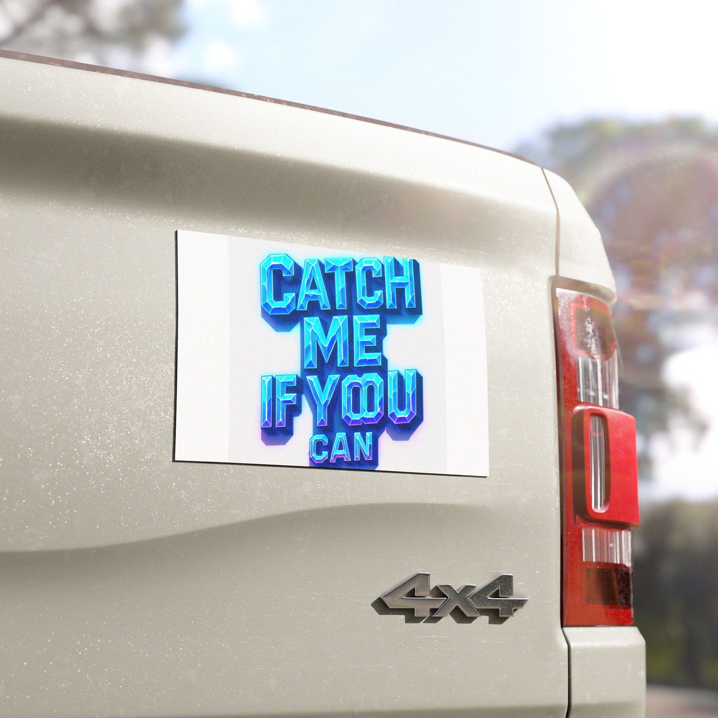 Catch Me If You Can Car Magnets - Fun Auto Decals for Road Trips, Car Gifts, Adventure Quotes, Cool Car Accessories