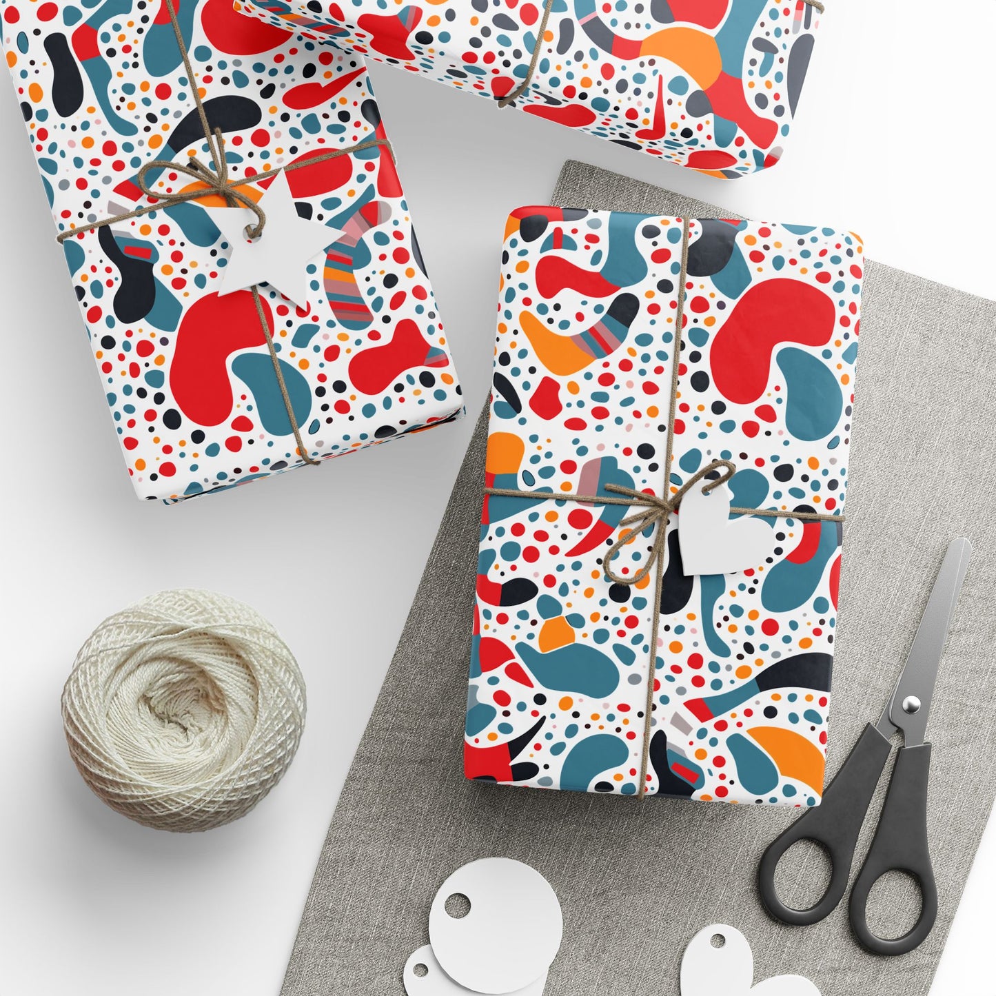 Vibrant Gift Wrapping Paper, Colorful Wrap for Birthdays, Holidays, Parties, Eco-friendly Roll for Presents, Unique Gift Wrap