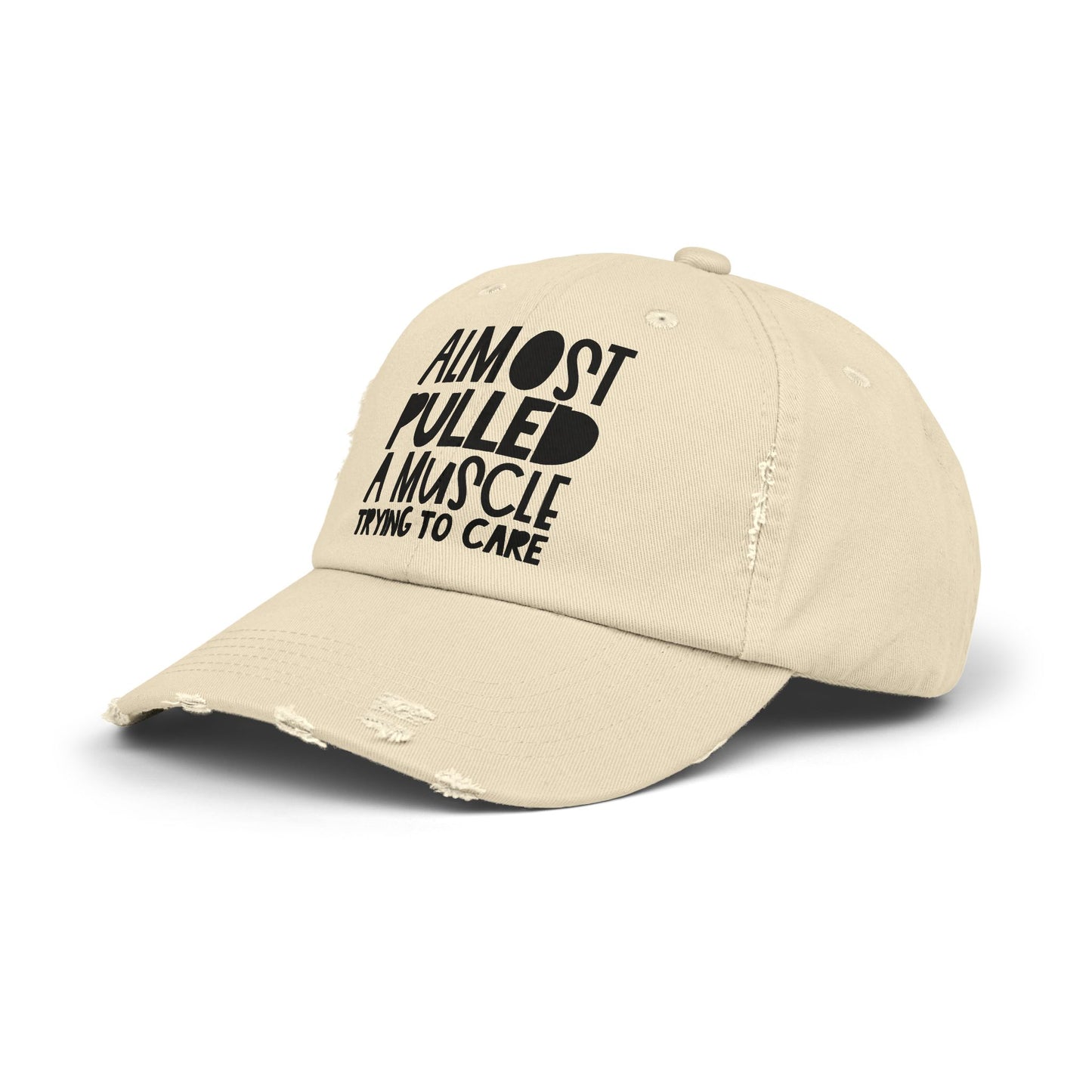 Funny Unisex Distressed Cap, Humorous Hat for Cake Lovers, Gift for Bakers, Casual Everyday Wear, Birthday or Cooking Party