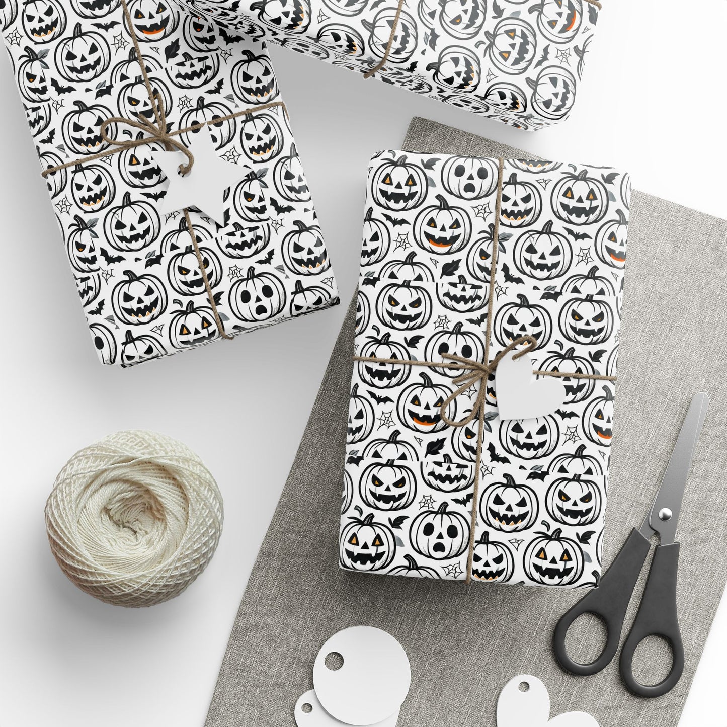 Halloween Wrapping Paper, Spooky Gift Wrap, Decorative Paper Roll, Fall Occasions, Unique Wrapping for Presents