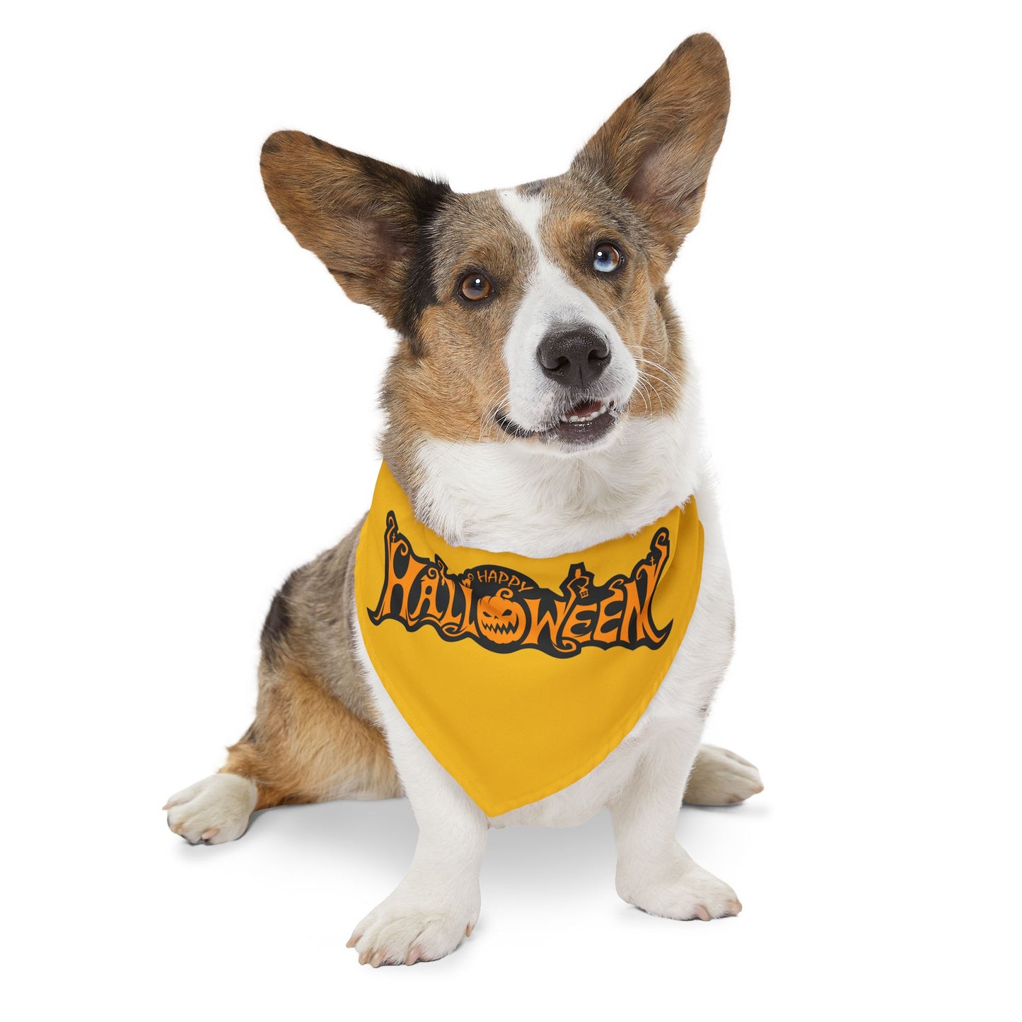 Halloween Pet Bandana Collar, Festive Dog Accessory,  Pet Costume, Trick or Treat Gear, Pumpkin Design