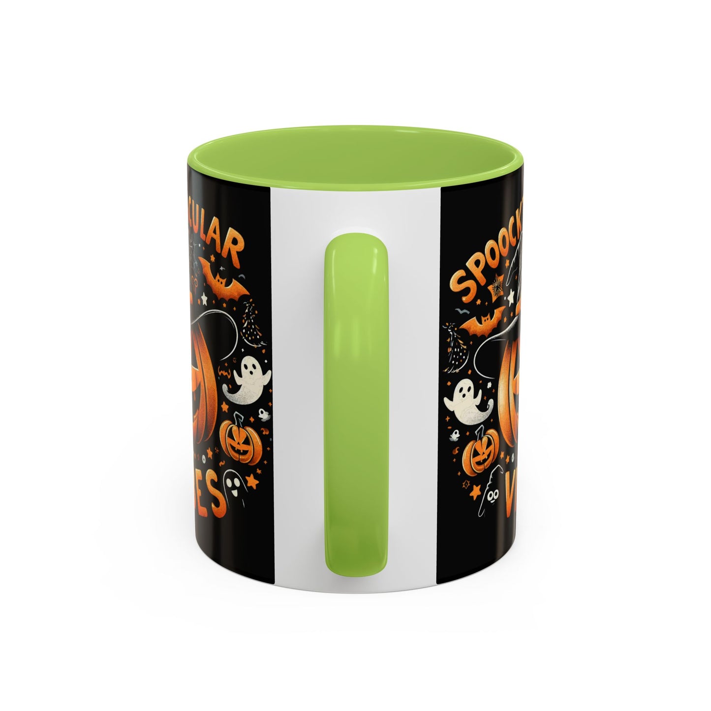 Halloween Accent Coffee Mug - Spooktacular Vibes, Fall Home Decor, Pumpkin Lovers Gift, Trick or Treat Mug, Spooky Season Drinkware
