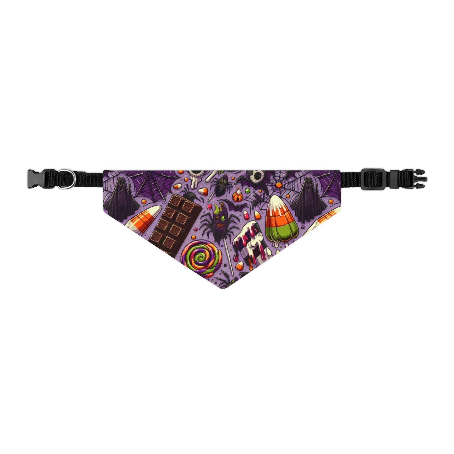 Halloween Pet Bandana Collar, Spooky Dog Accessory, Pet Costume, Fall Pet Fashion, Trick or Treat Gear