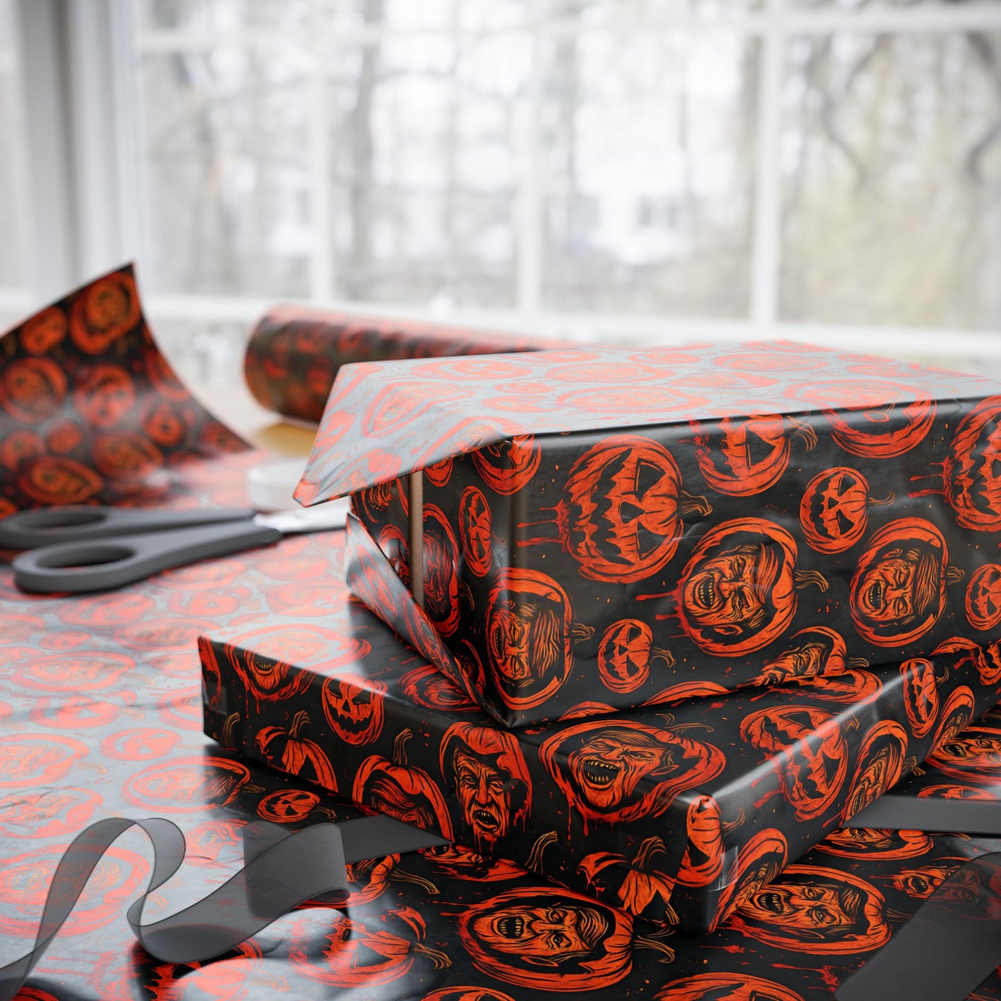 Festive Wrapping Paper, Gift Wrap for Halloween and Seasonal Occasions, Durable and Stylish Gift Packaging
