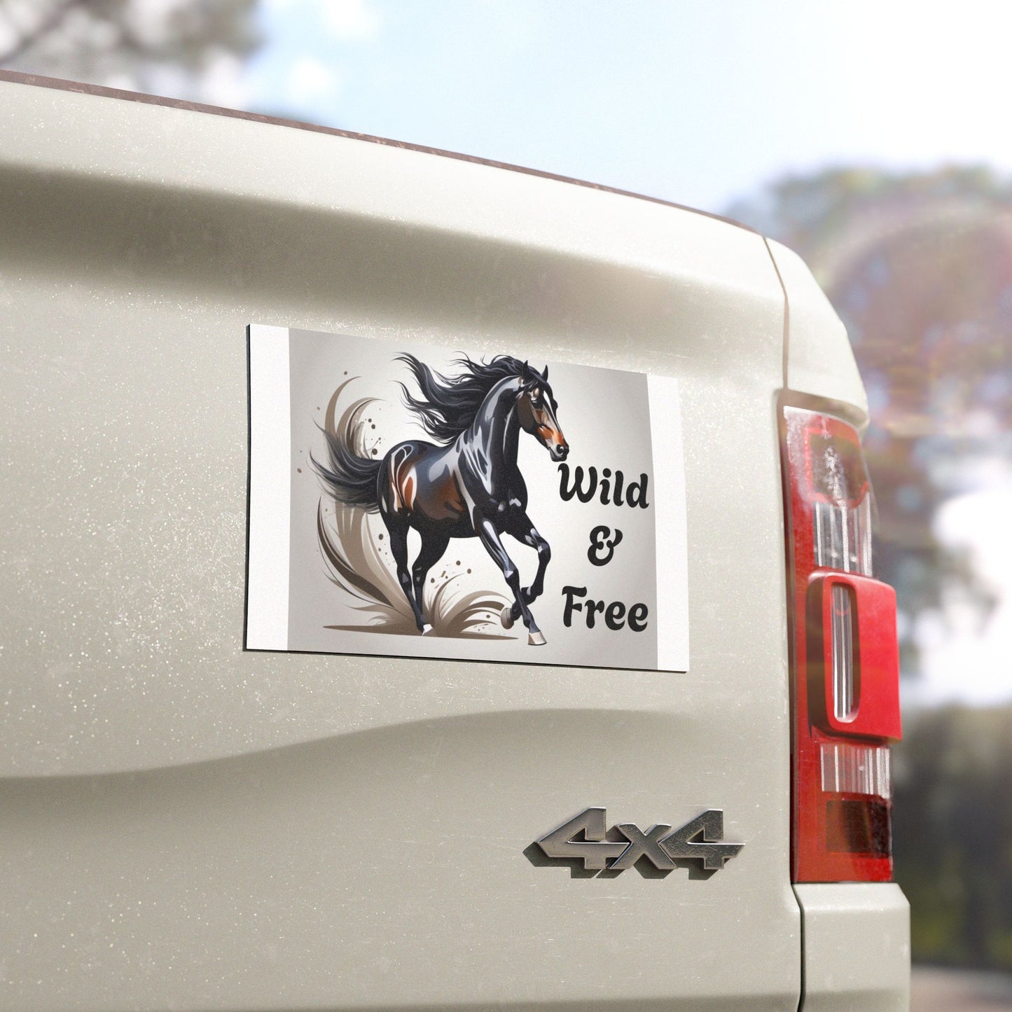 Wild & Free Horse Car Magnets, Equestrian Decor, Horse Lover Gift, Animal Magnet, Nature Car Décor