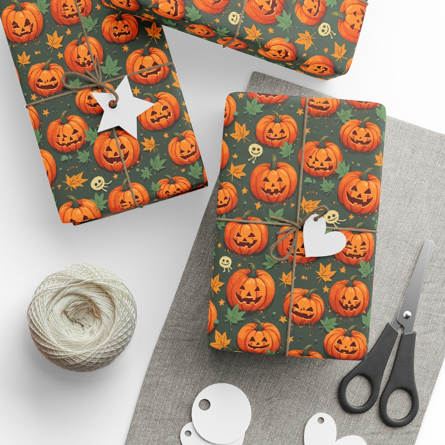 Festive Wrapping Paper Roll, Halloween Gift Wrap, Party Supplies, Fall Celebration, Eco-Friendly Wrapping Paper