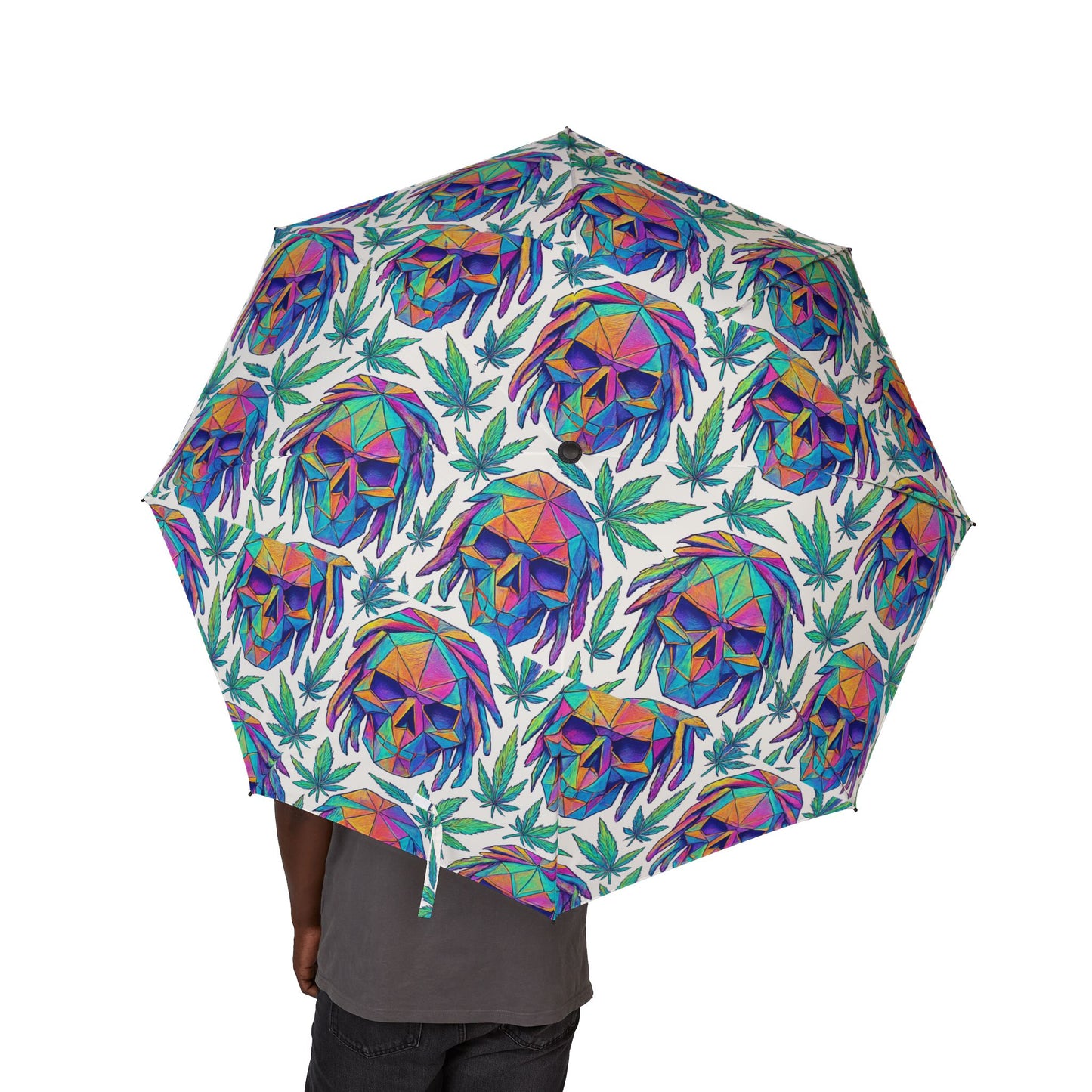 Colorful Foldable Umbrella with Exotic Floral Design, Portable Rain Gear, Stylish Sunshade, Perfect Gift for Garden Lovers, Summer