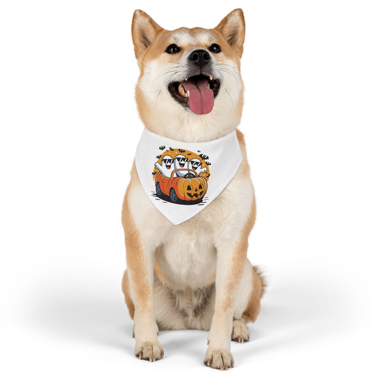 Halloween Pet Bandana, Cute Dog Scarf for Fall, Adjustable Pet Accessory for Halloween Parties, Dog Costume, Holiday Gift