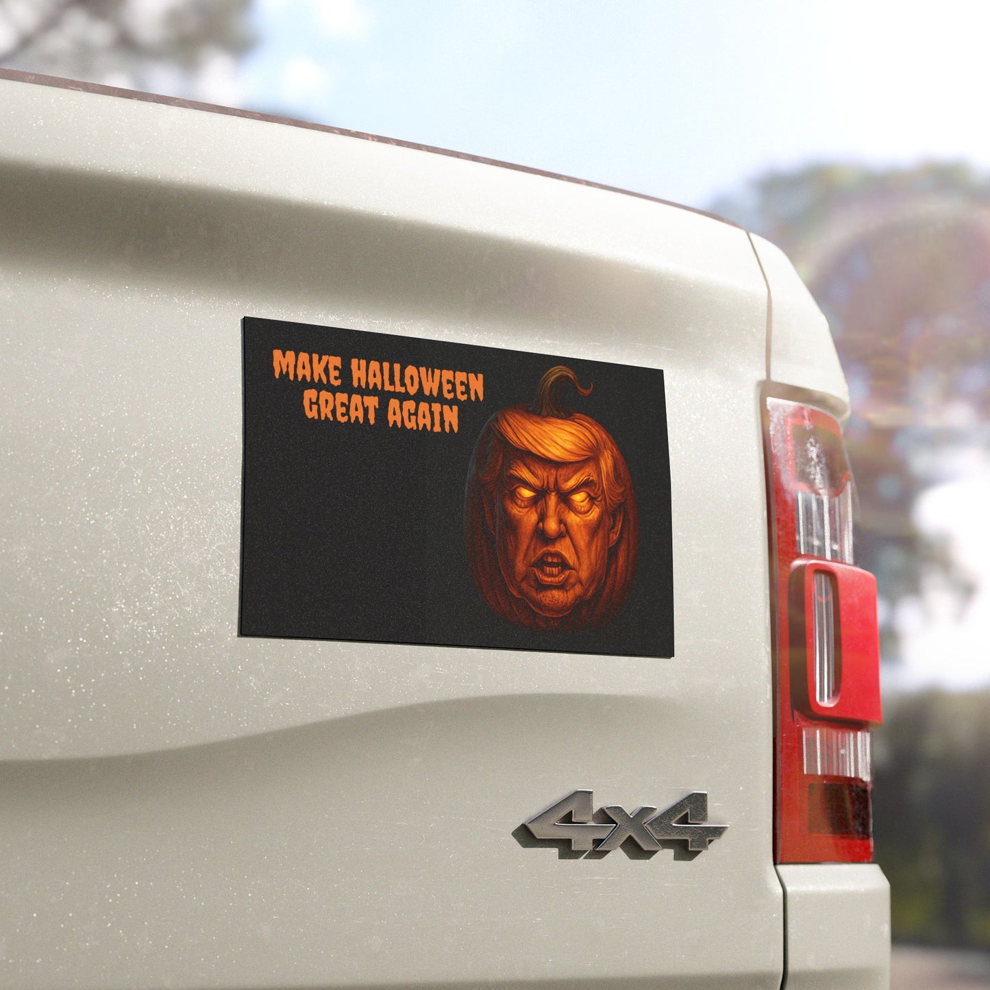 Halloween Car Magnets, Make Halloween Great Again Pumpkin Magnet, Funny Halloween Decor, Vehicle Decorations, Spooky Car Decor