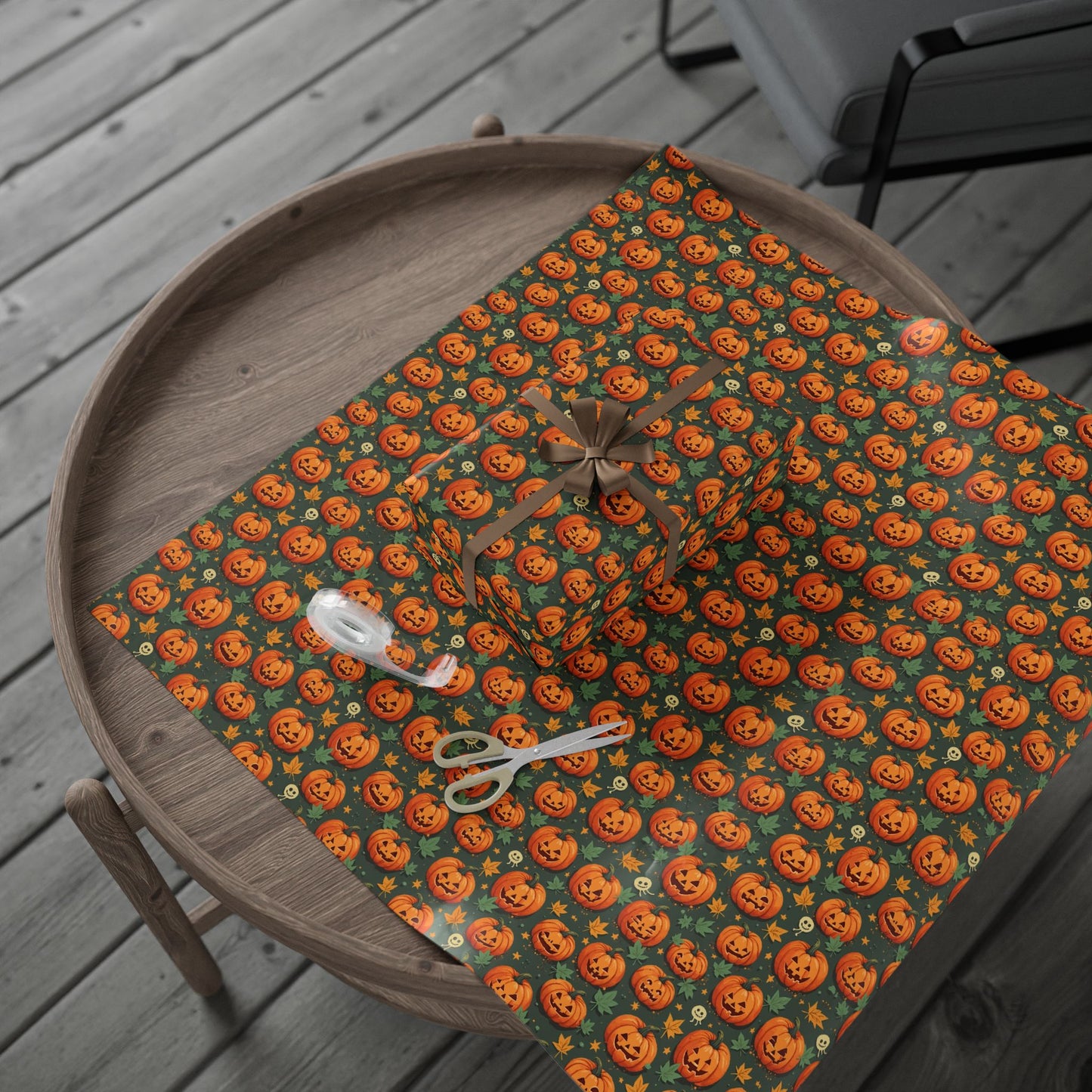 Festive Wrapping Paper Roll, Halloween Gift Wrap, Party Supplies, Fall Celebration, Eco-Friendly Wrapping Paper