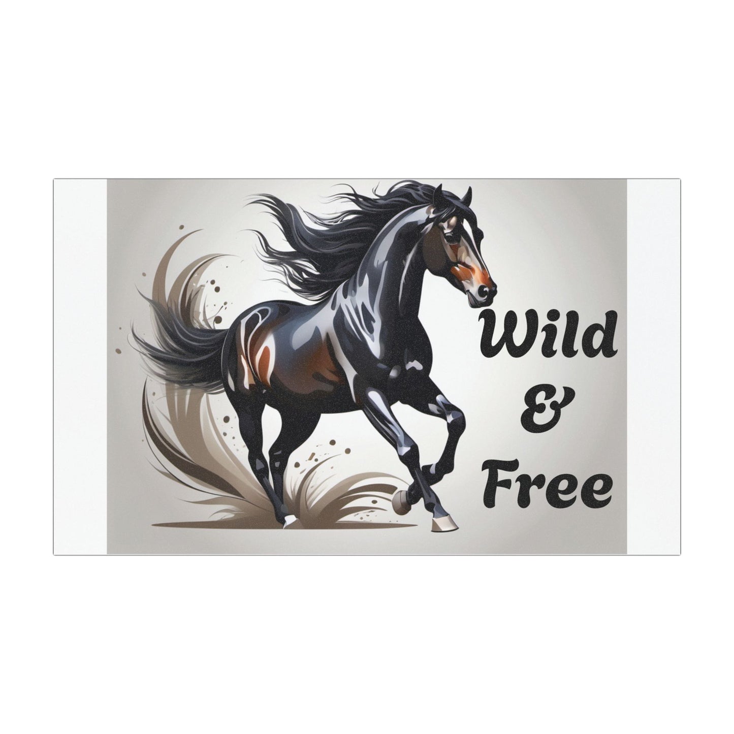 Wild & Free Horse Car Magnets, Equestrian Decor, Horse Lover Gift, Animal Magnet, Nature Car Décor